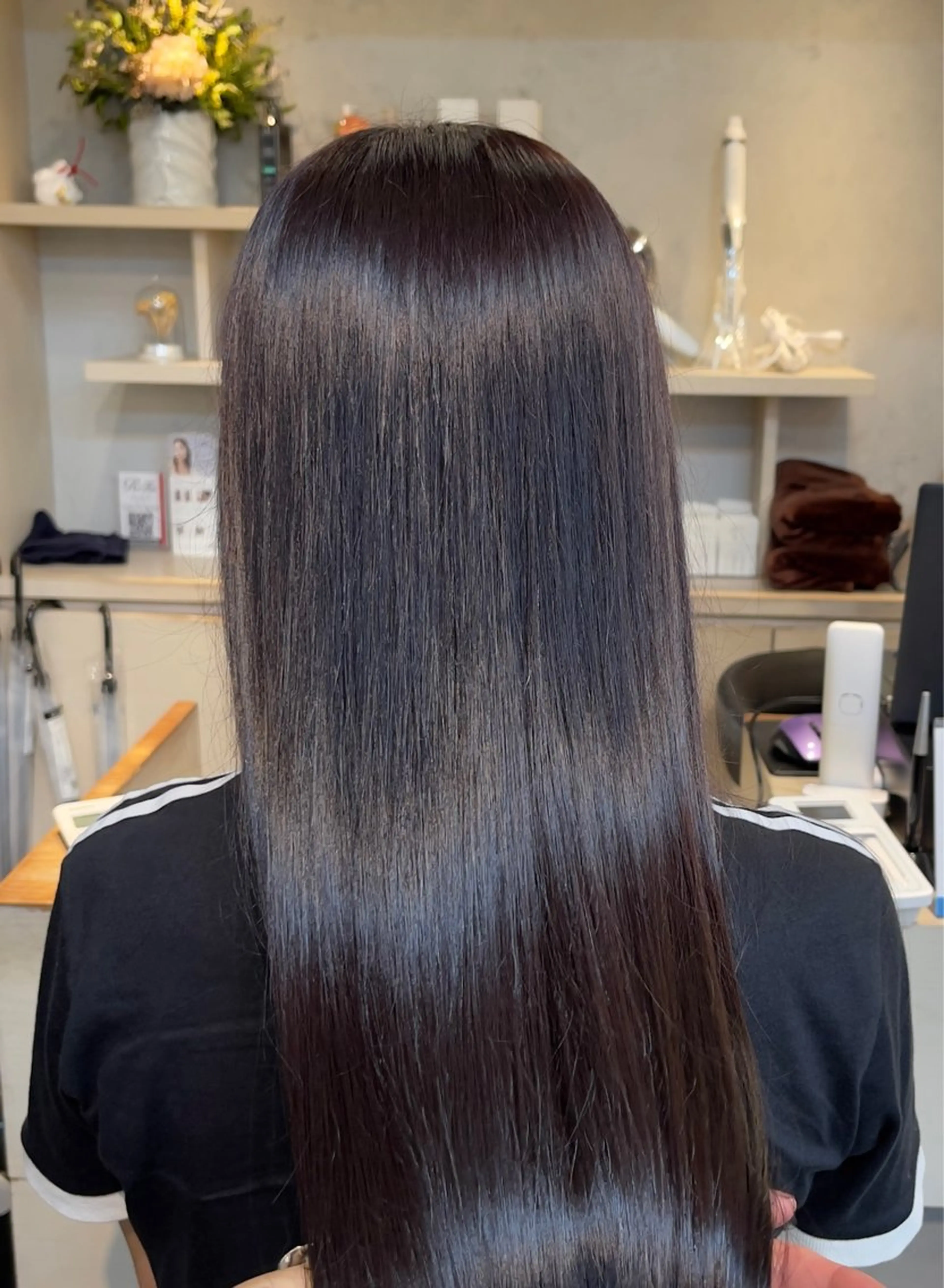 ロング 縮毛矯正 廣田 悠太のヘアスタイル