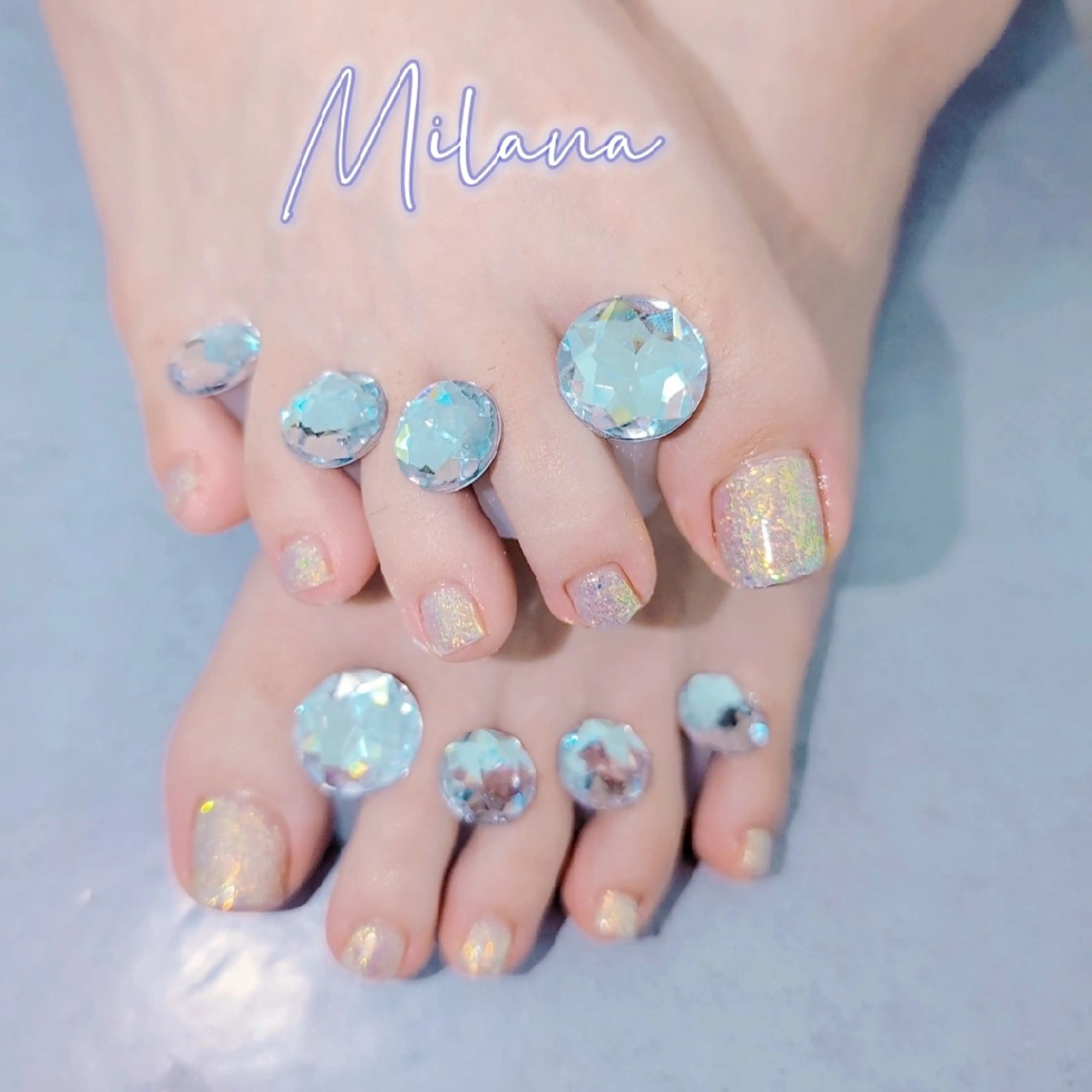 ネイル ワンカラーネイル フットネイル Milana 川瀬のネイルデザイン