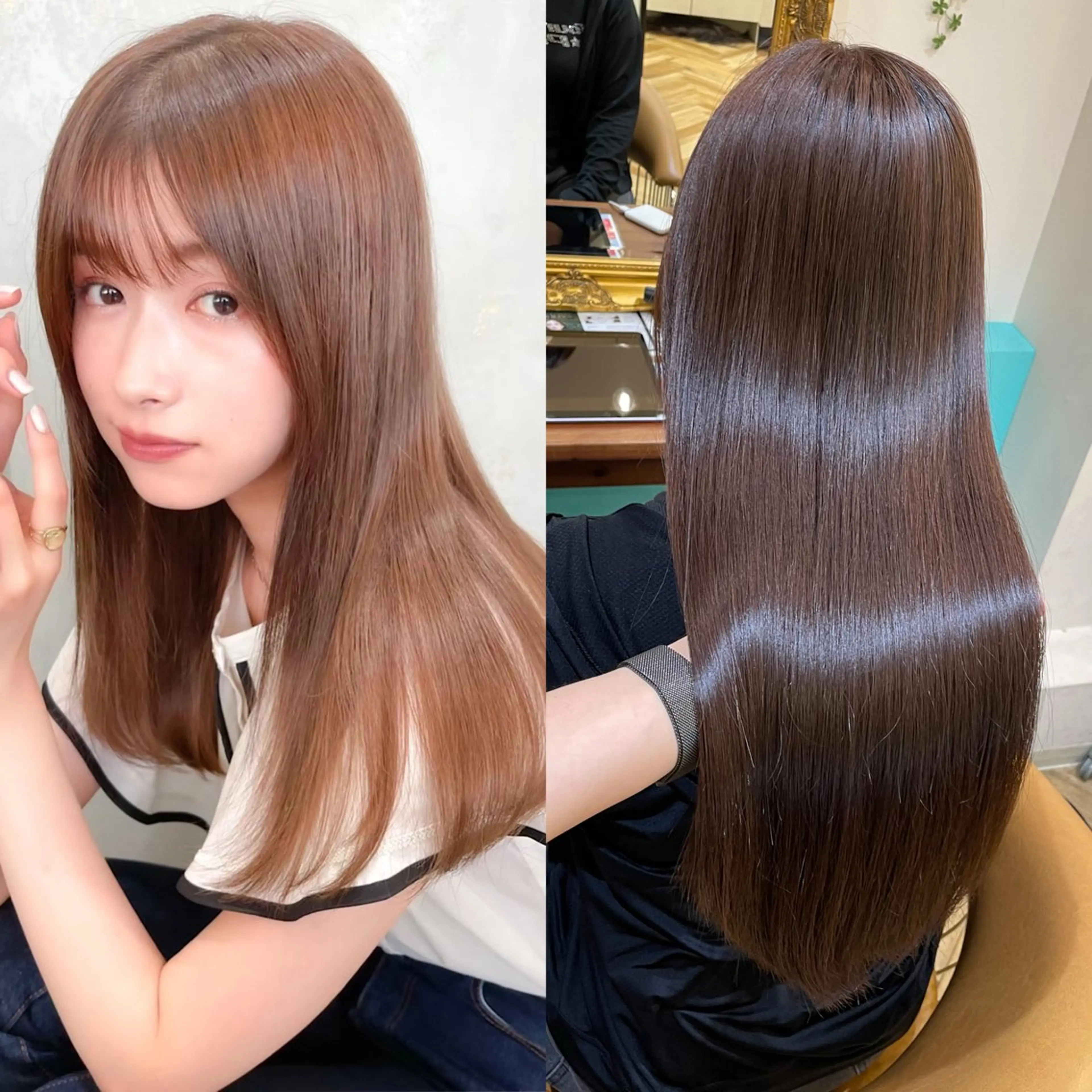 ロング カラー カット ヘアカラー 縮毛矯正 トリートメント 💎巻ける縮毛矯正/ 艶髪💎石渕智也のヘアスタイル