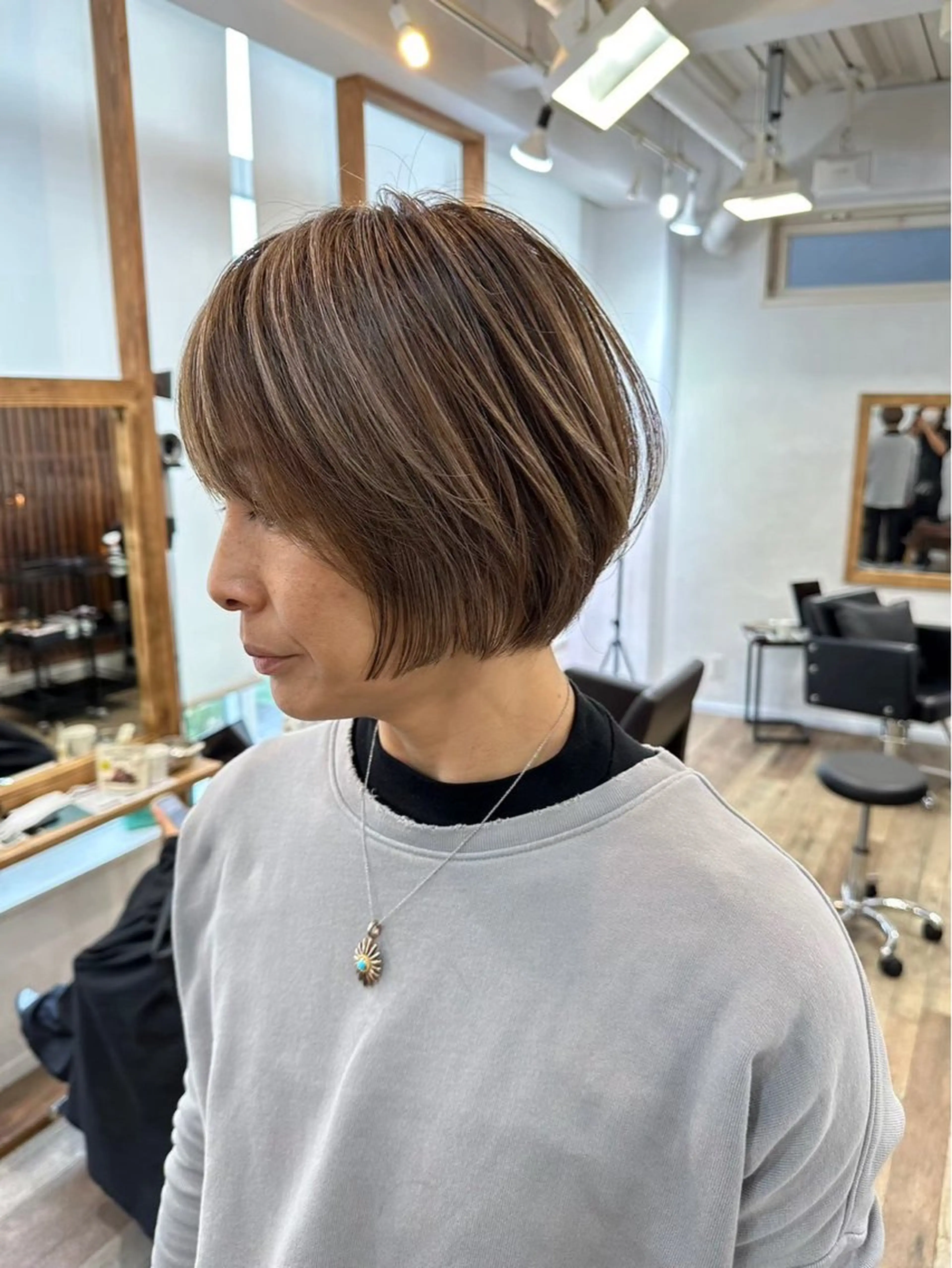 ショート カラー Heart's白髪ぼかし専門サロン所属・白髪ぼかし専門 💞Tenshiのヘアスタイル