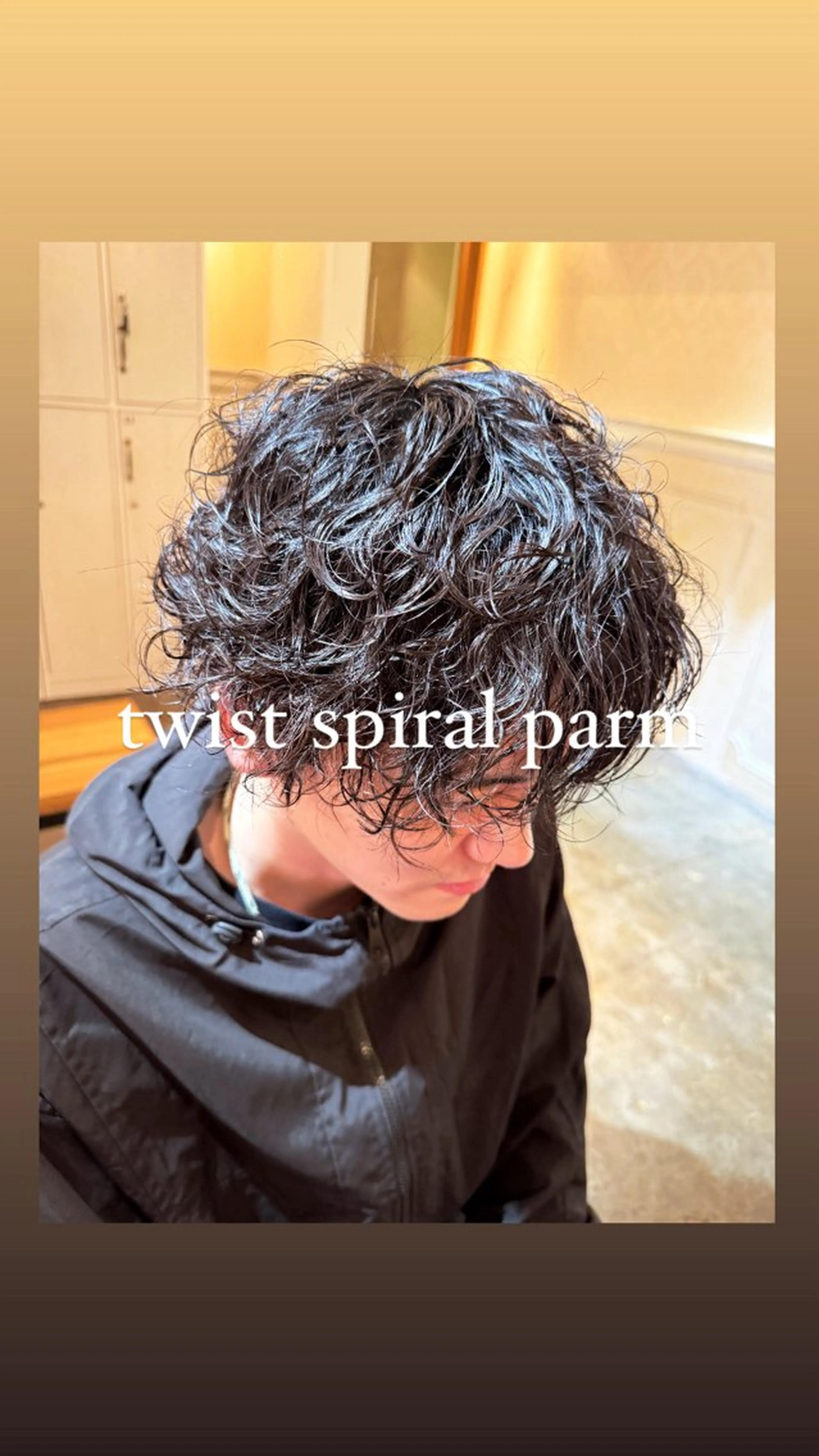 ショート パーマ メンズ メンズパーマ ツイストスパイラルパーマ スパイラルパーマ 銀座/ダブルカラー/ レイヤーカット/高梨のヘアスタイル