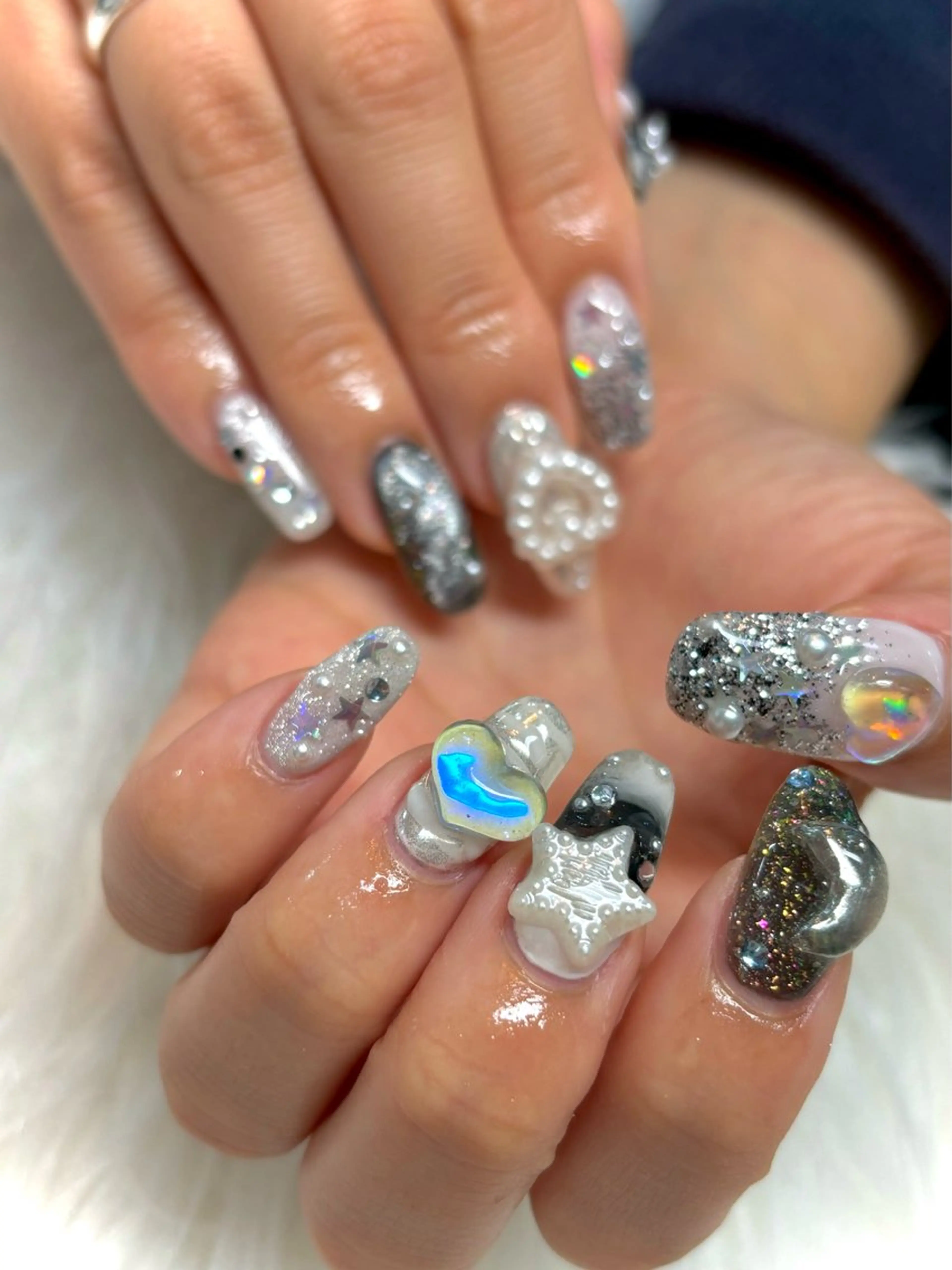 【平日限定💎】120分アートやり放題持ち込み11250円→9980円(新規オフ込) )🌈✨※長さだし・亀裂補強は❌の写真