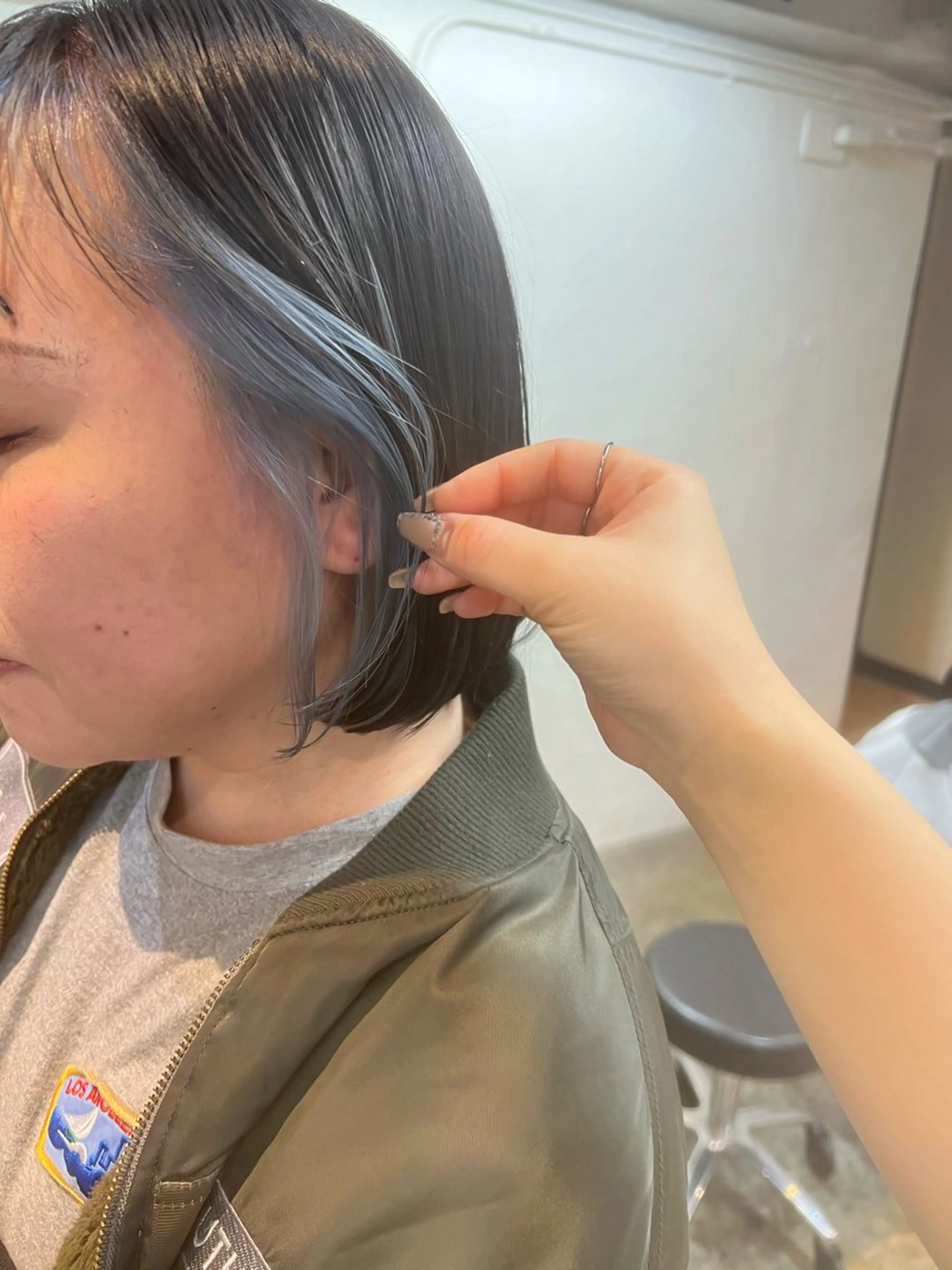 ショート ヘアカラー トリートメント 東のりか/ハイトーン ブリーチカラー/ボブのヘアスタイル