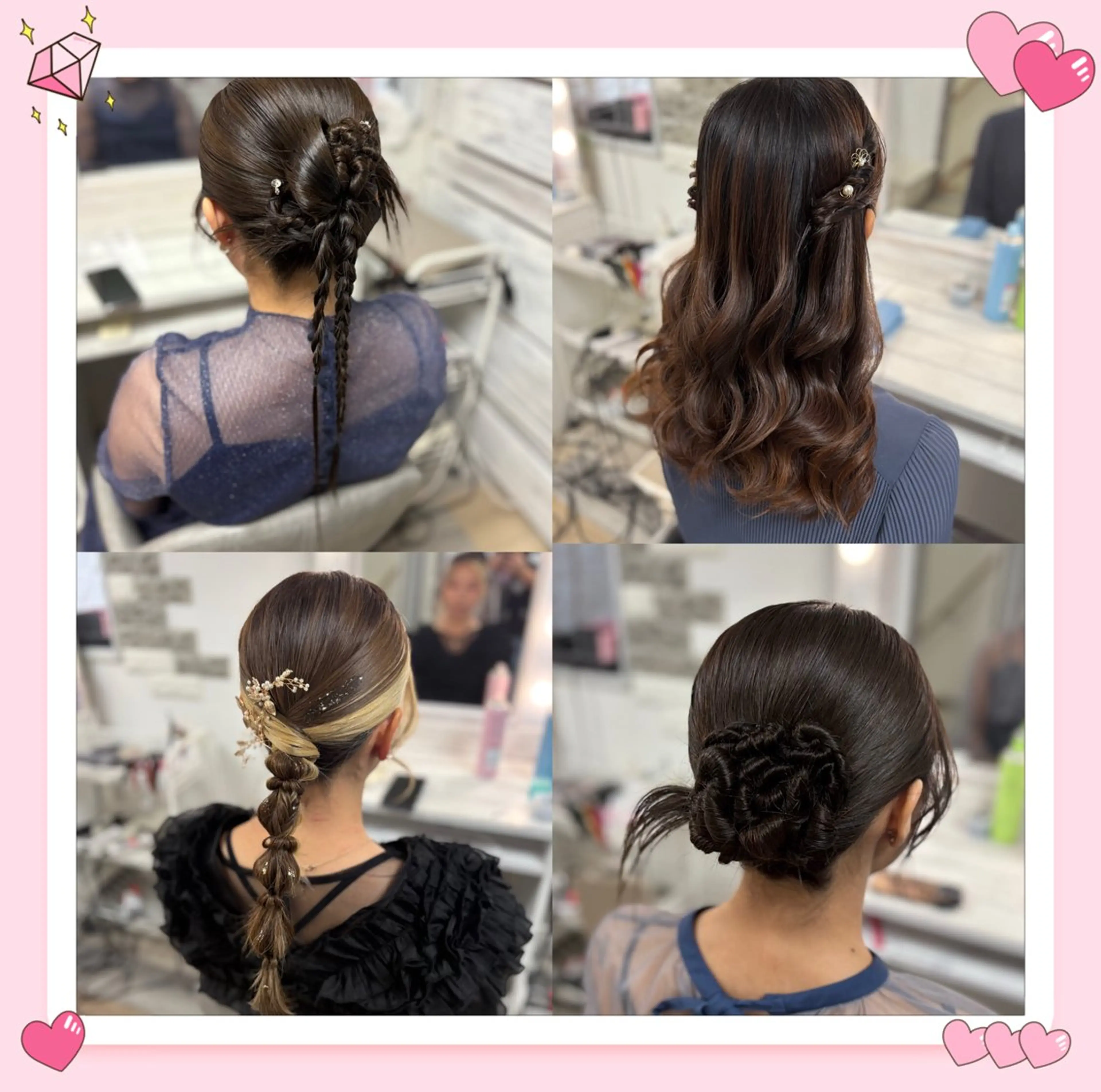 🎀土曜日・日曜日 10時​〜​16時限定🎀似合わせヘアセット🫧注意事項を必ずお読み下さいませ。の写真