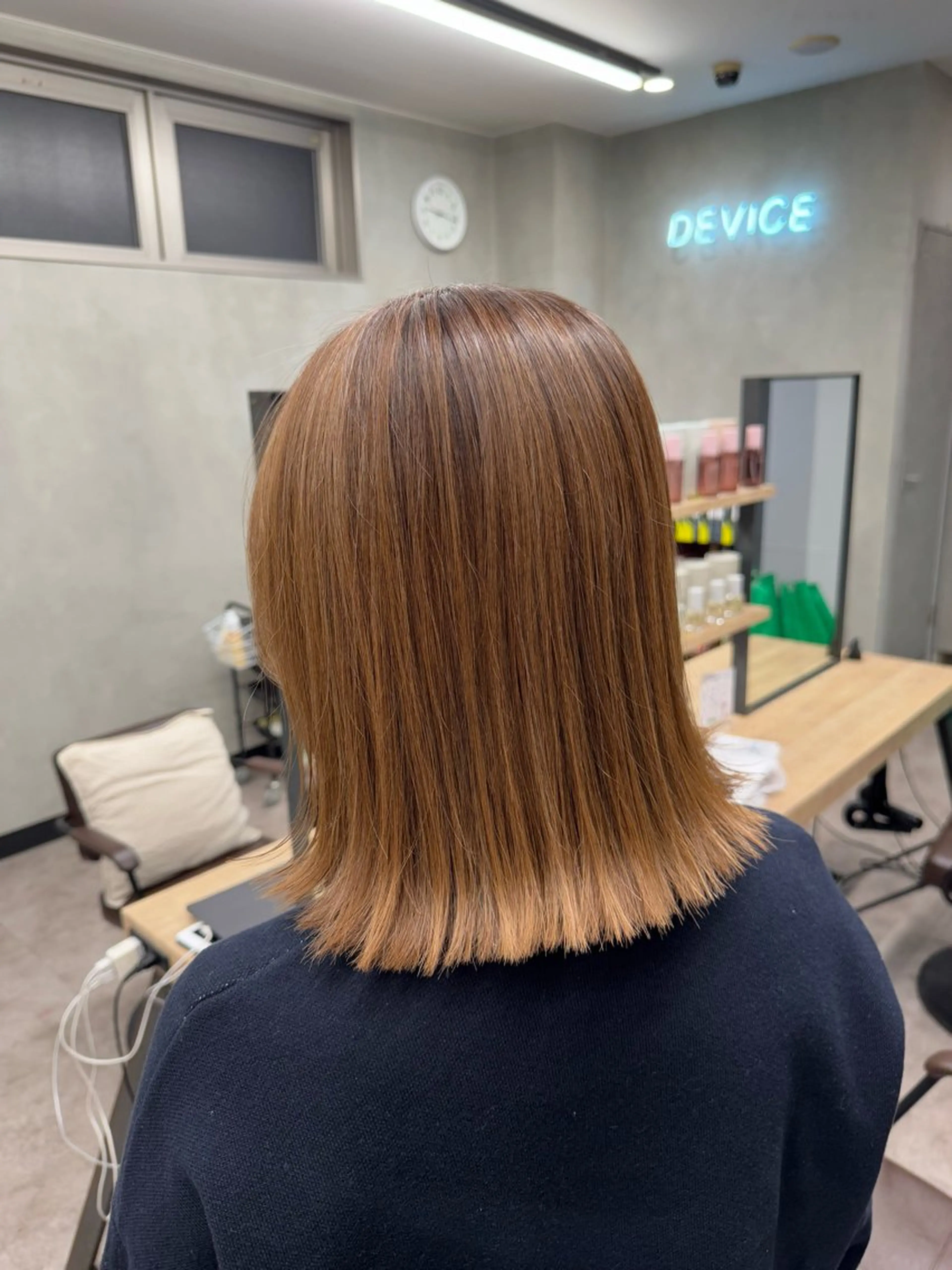 カラー ヘアアレンジ ボブ きたはら りおん💫のヘアスタイル