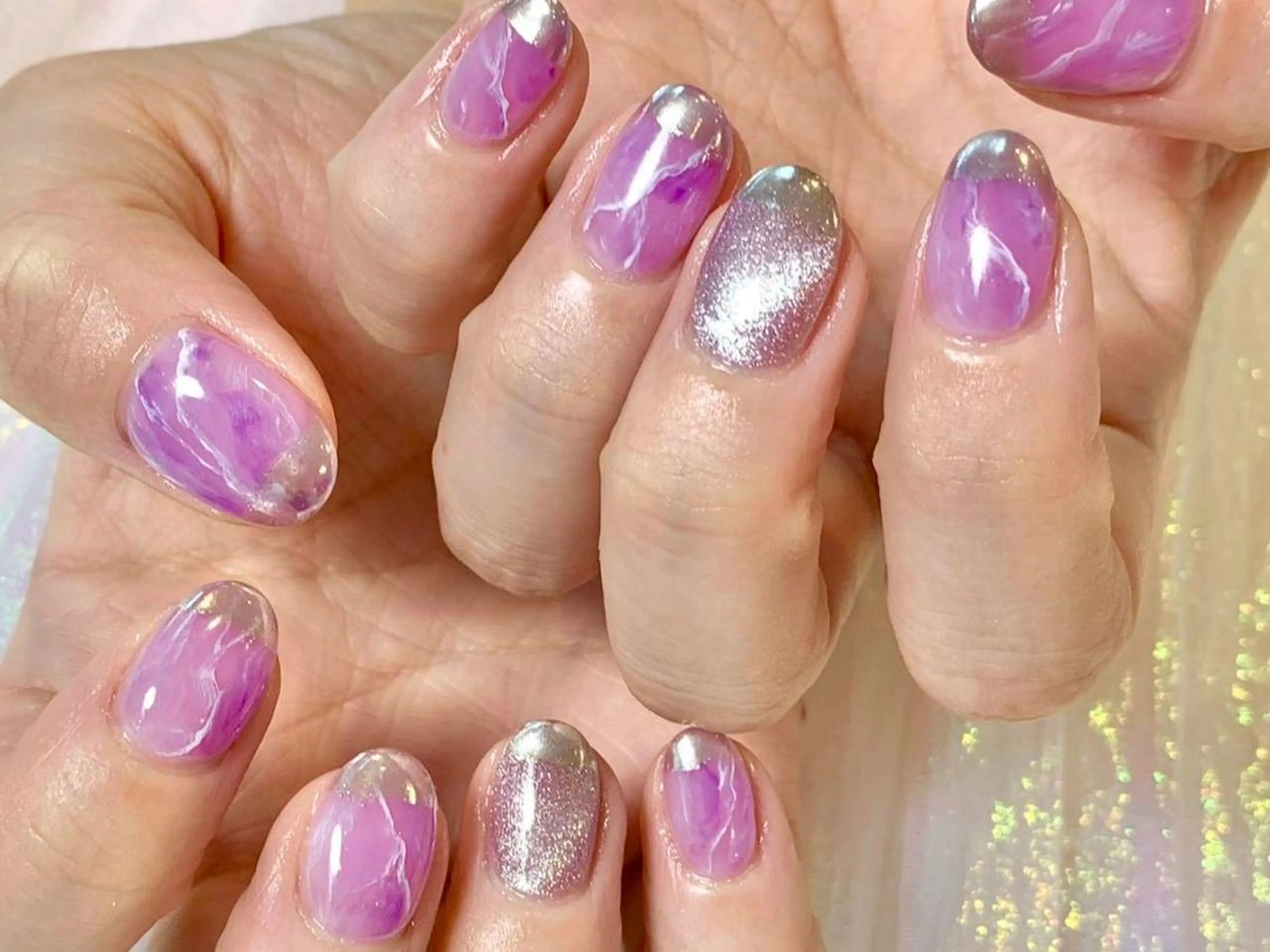 ネイル マグネットネイル Menail心斎橋筋 ギャル×韓国🇰🇷のネイルデザイン