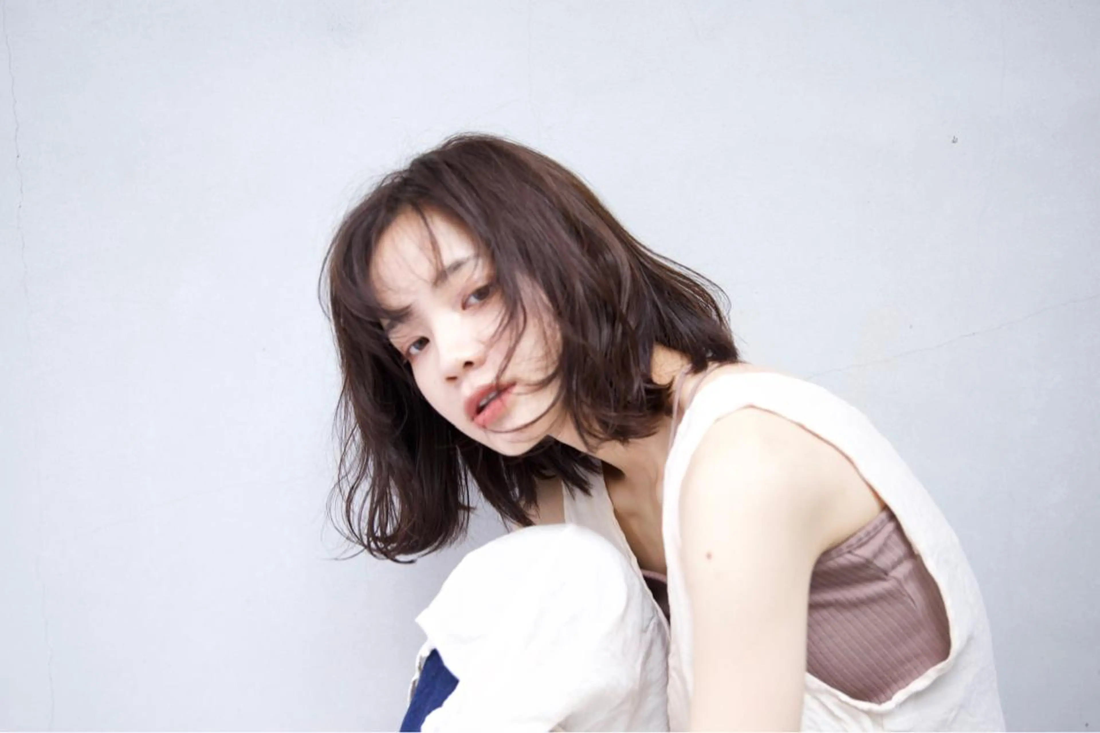 ミディアム パーマ カット パーマ トリートメント ENIF ヤマグチアツコのヘアスタイル