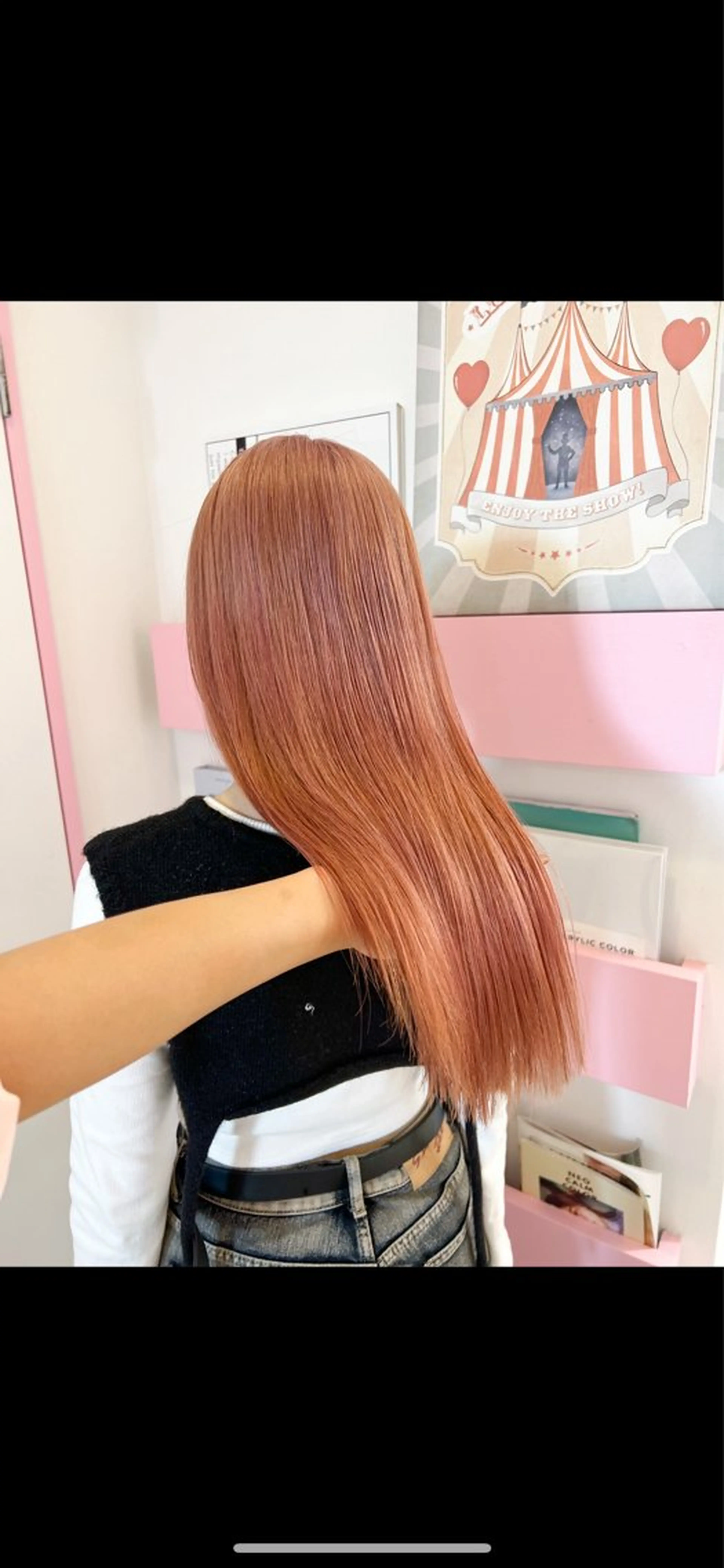 ロング カラー ヘアカラー トリートメント 🎀ダブルカラー/ ピンク×ガーリー🎀のヘアスタイル