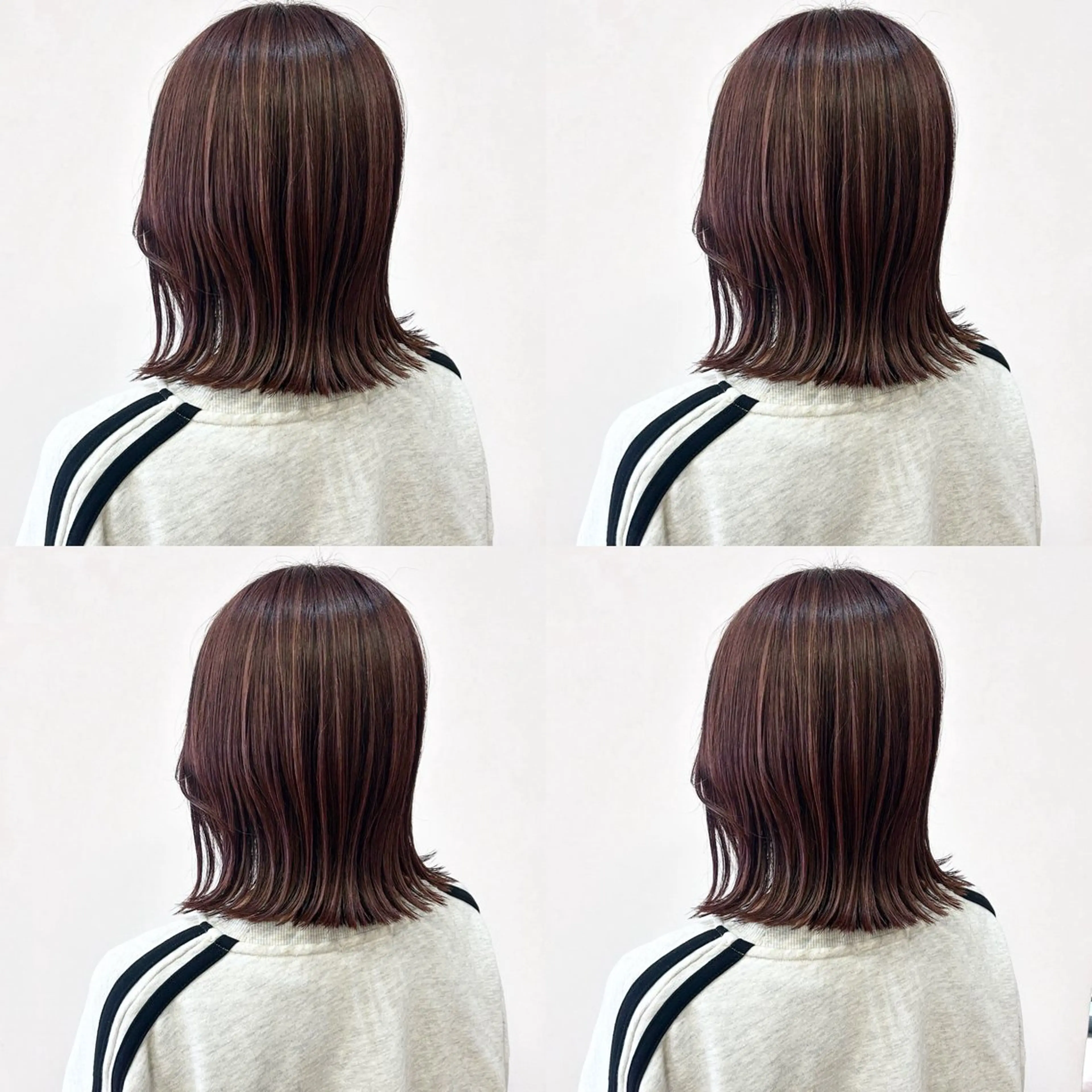 ミディアム 河口 友里のヘアスタイル