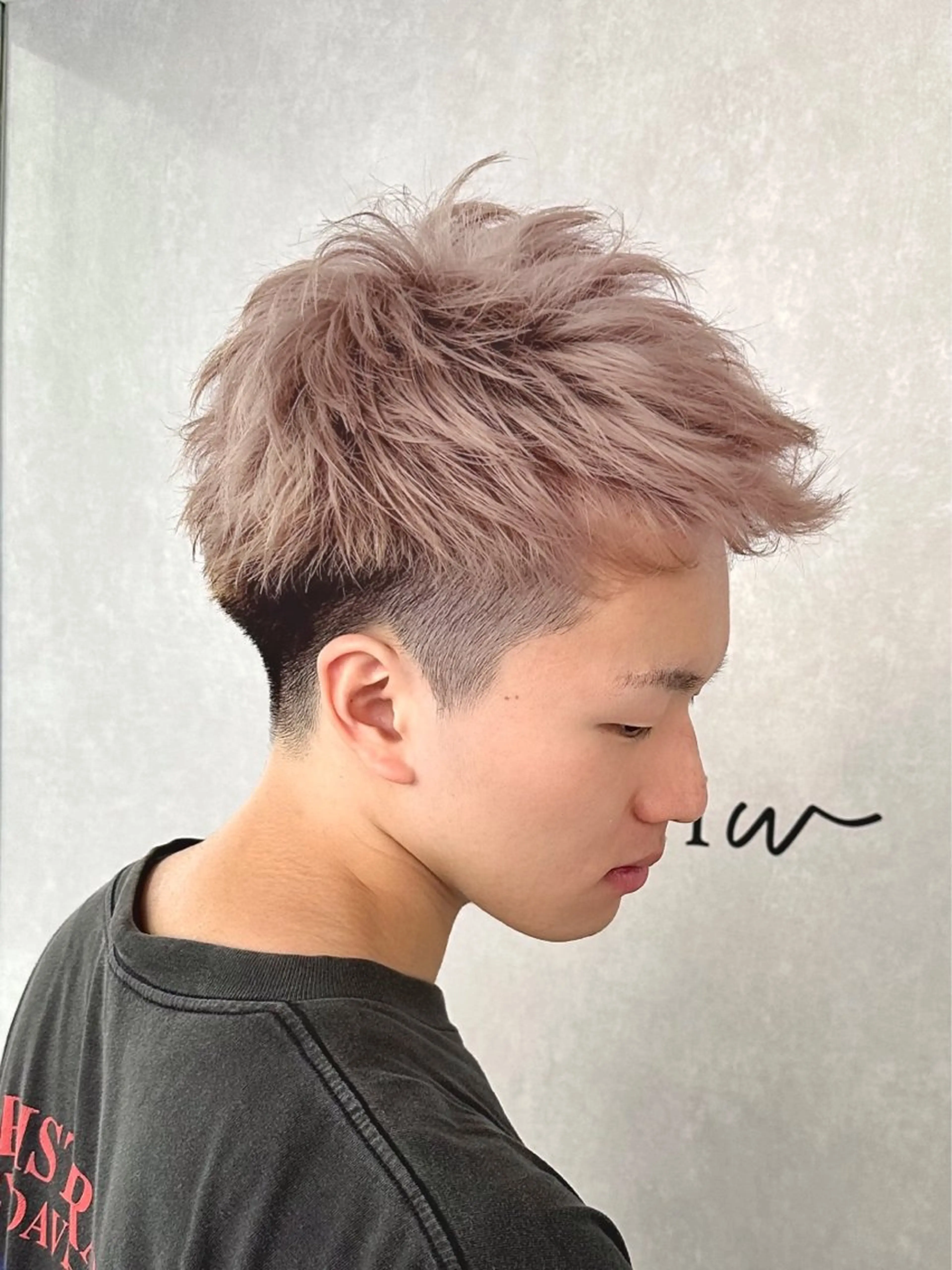 カラー メンズ 濱口 健慎のヘアスタイル