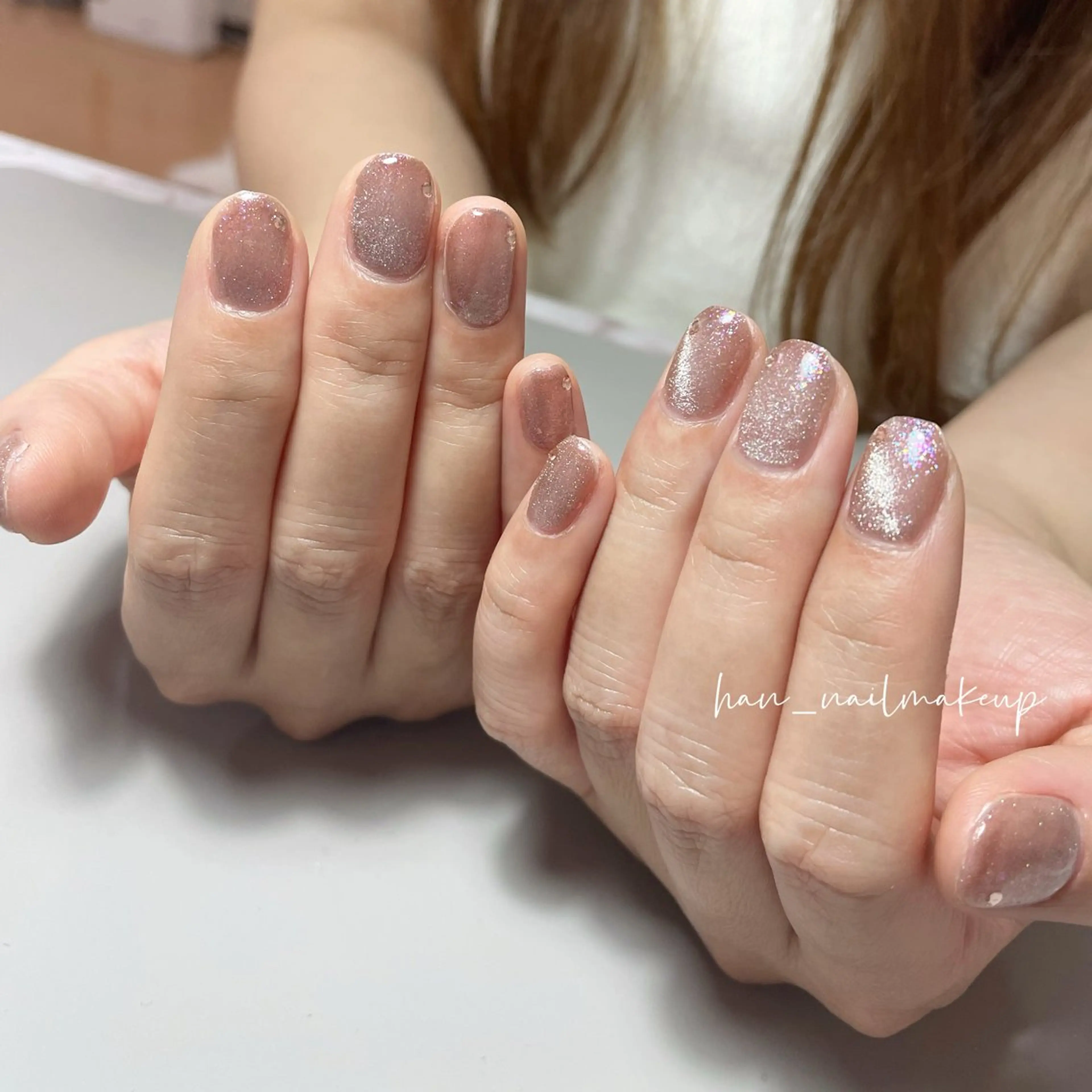 ネイル マグネットネイル ハンドネイル Han Nail 【y&m】のネイルデザイン
