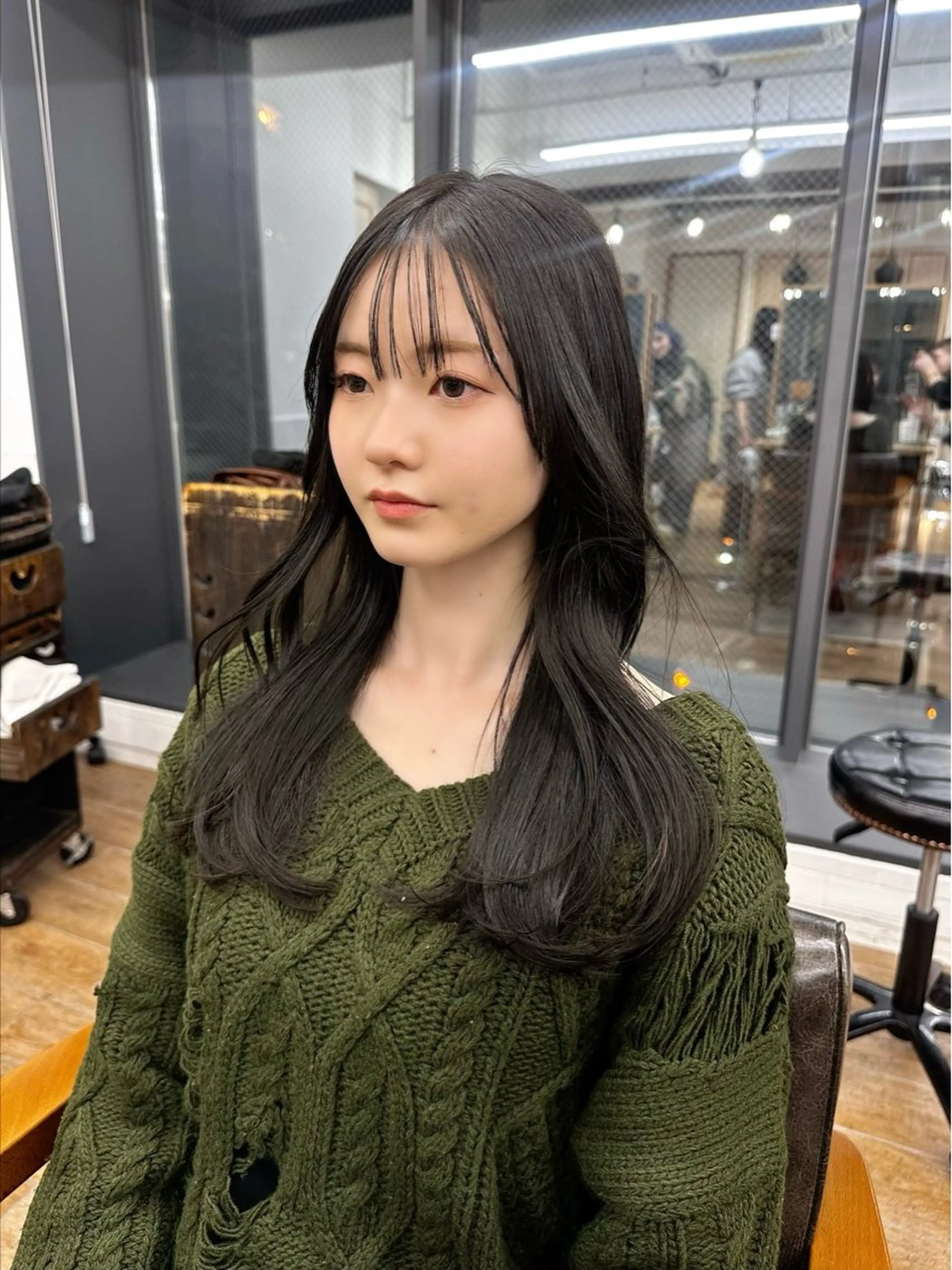 ロング カラー パーマ ヘアアレンジ メンズ キッズ カット ヘアカラー 骨格似合わせレイヤー /縮毛矯正🌿JUNのヘアスタイル