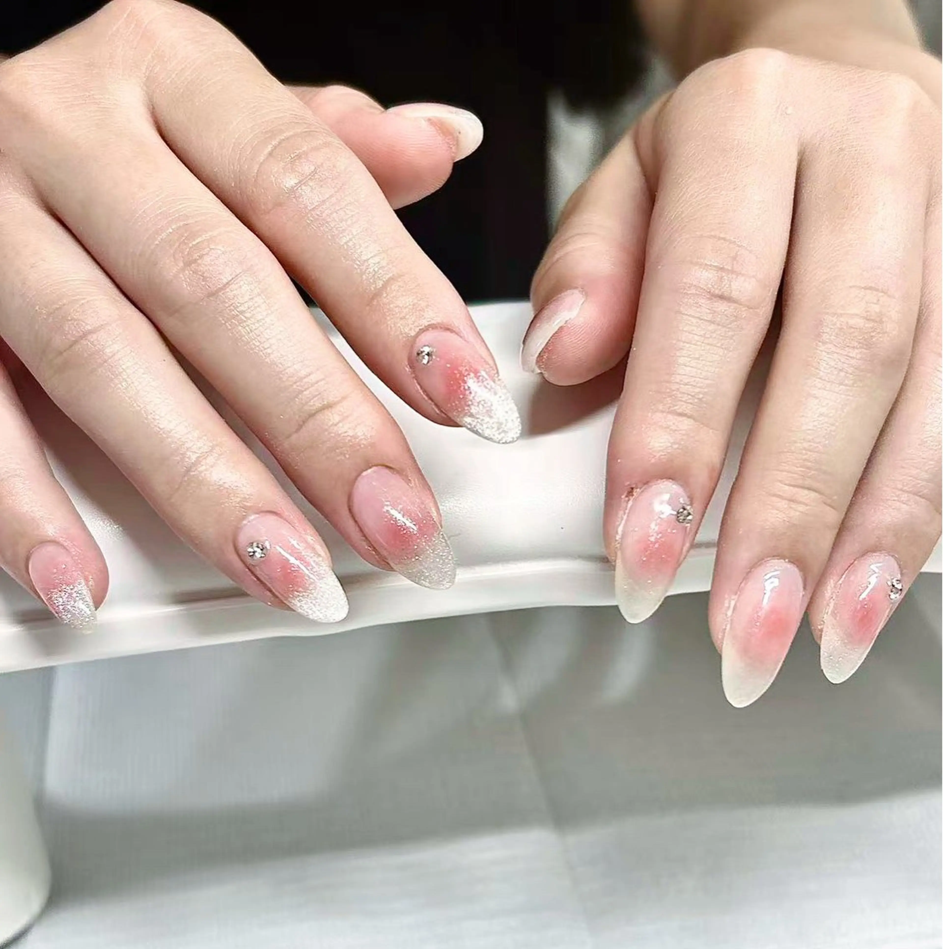 ネイル スカルプネイル シンプルネイル Lunailsalon所属・Lu nailsalonのネイルデザイン