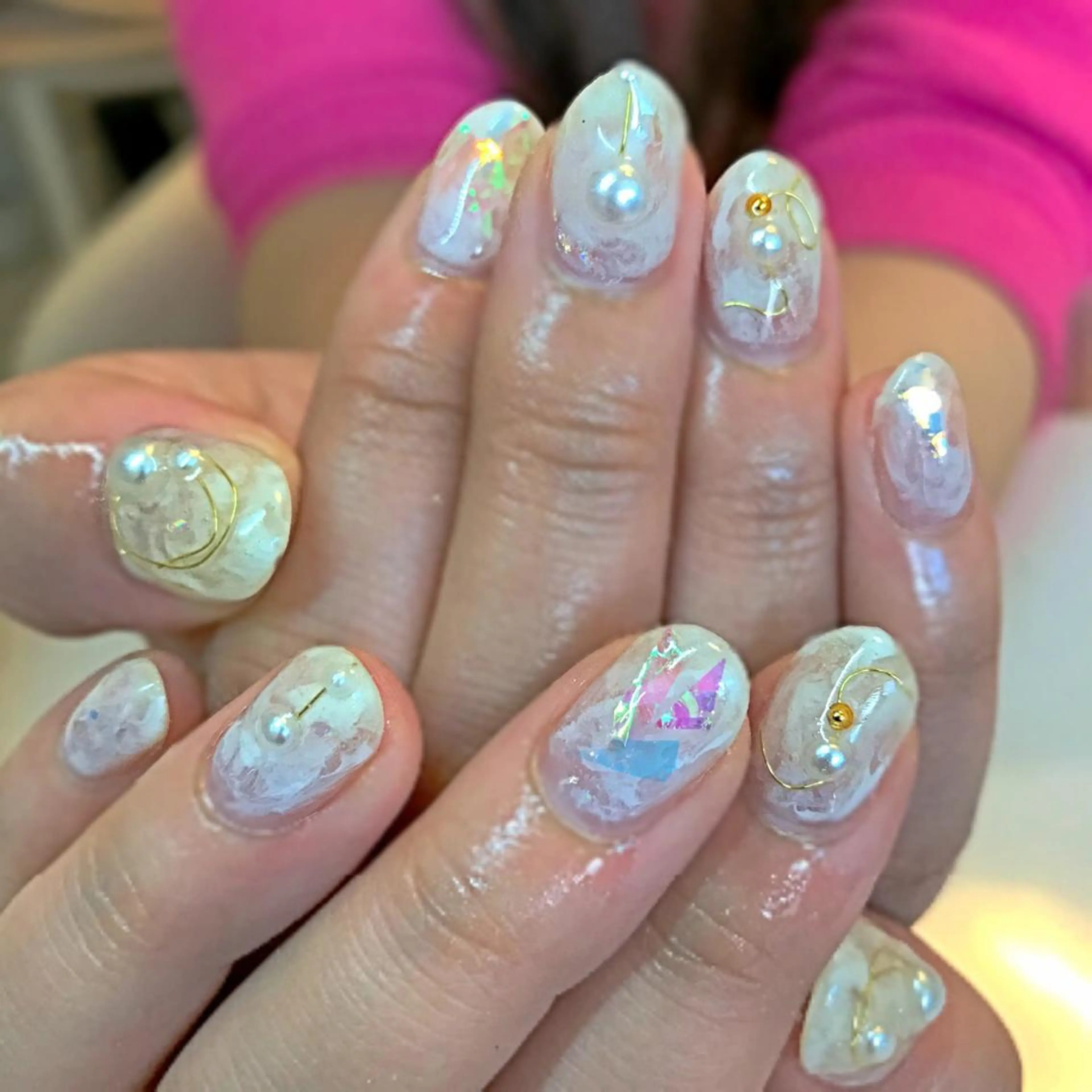 ネイル アートネイル ニュアンスネイル hills harajukuのネイルデザイン