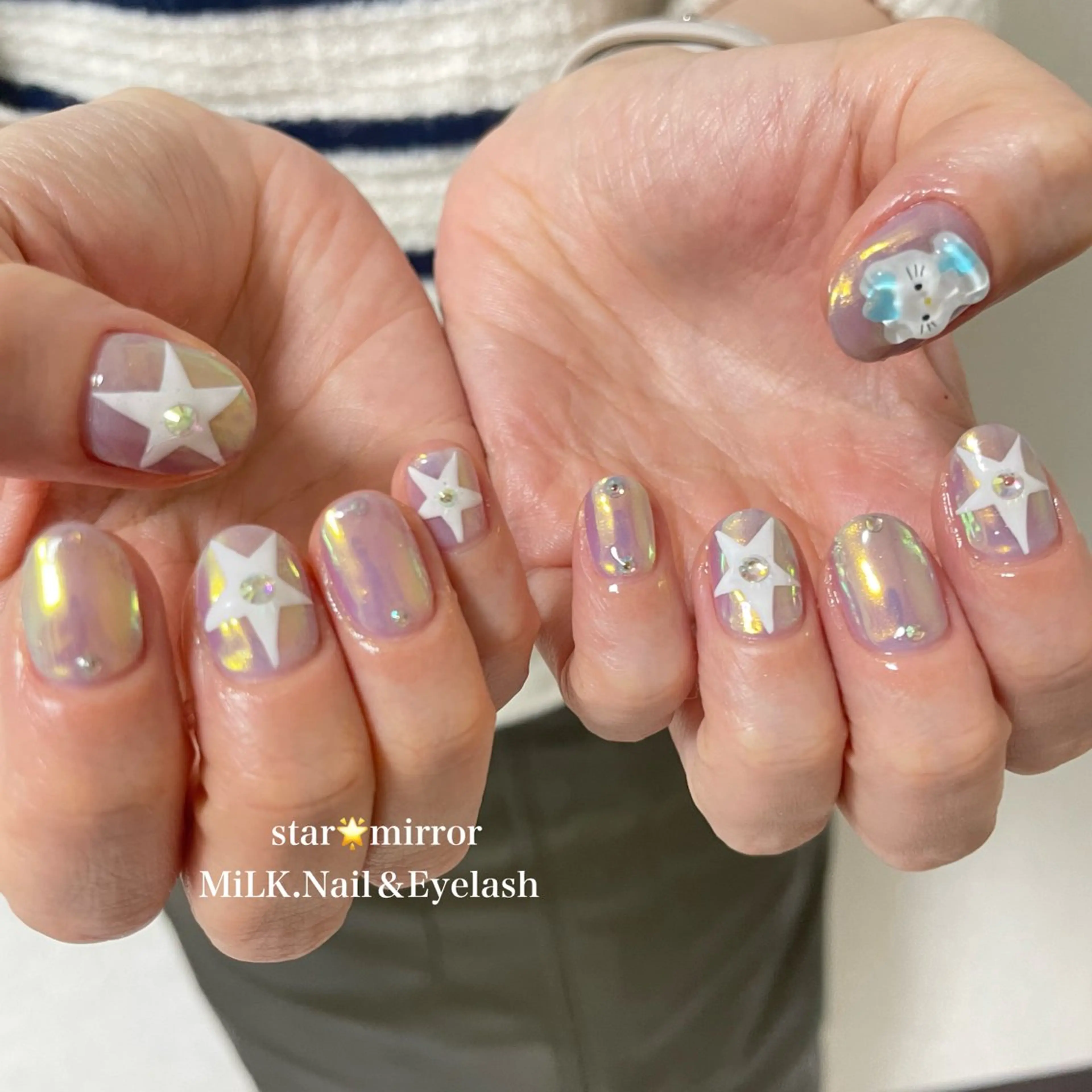 ネイル ジェルネイル ゴールド パラジェル ハンドネイル MiLK. Nail&Eyelash所属・MiLK. wakaのマツエク・マツパデザイン