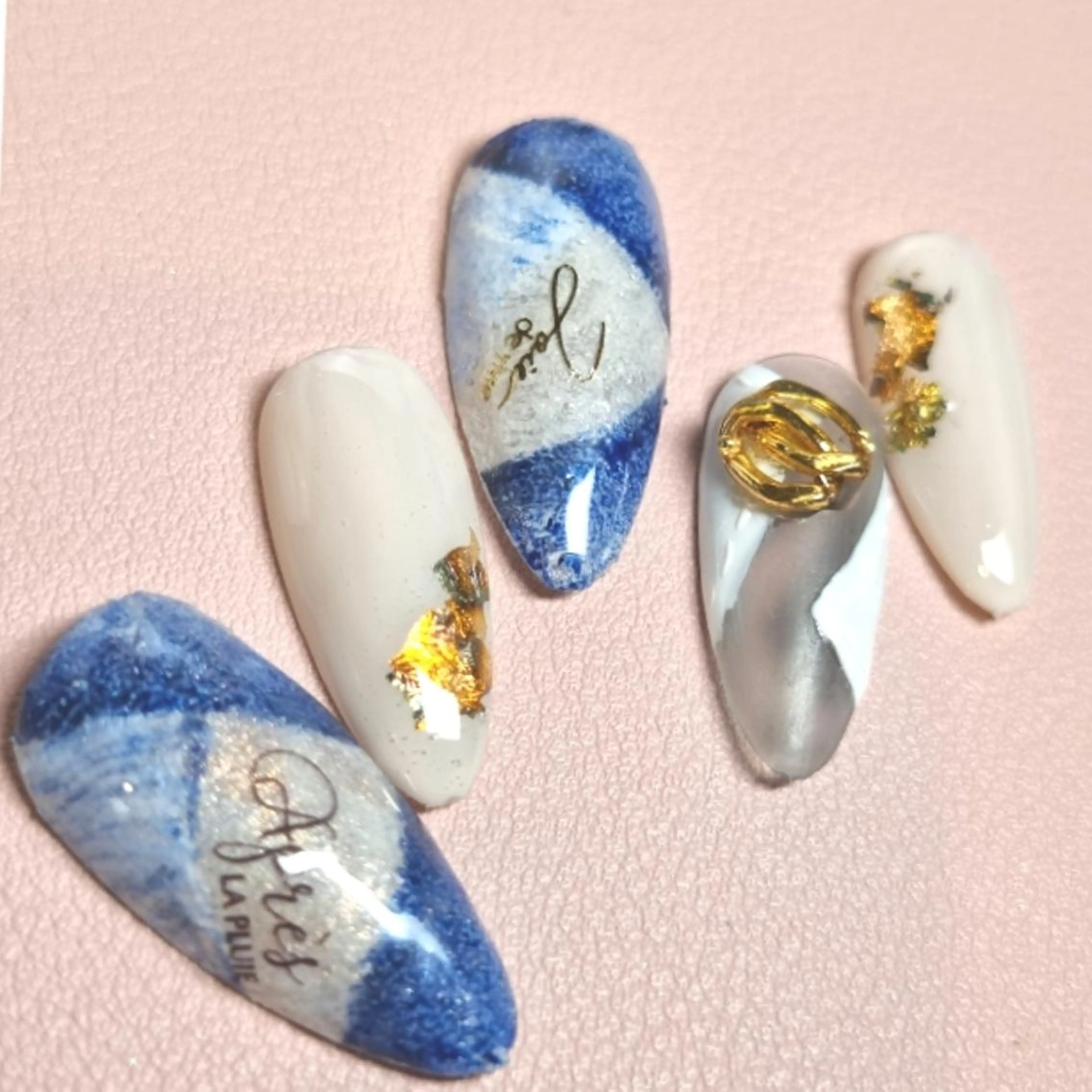 ネイル ニュアンスネイル ツイードネイル ハンドネイル Tsuki.所属・Nailsalon Tsuki.のネイルデザイン