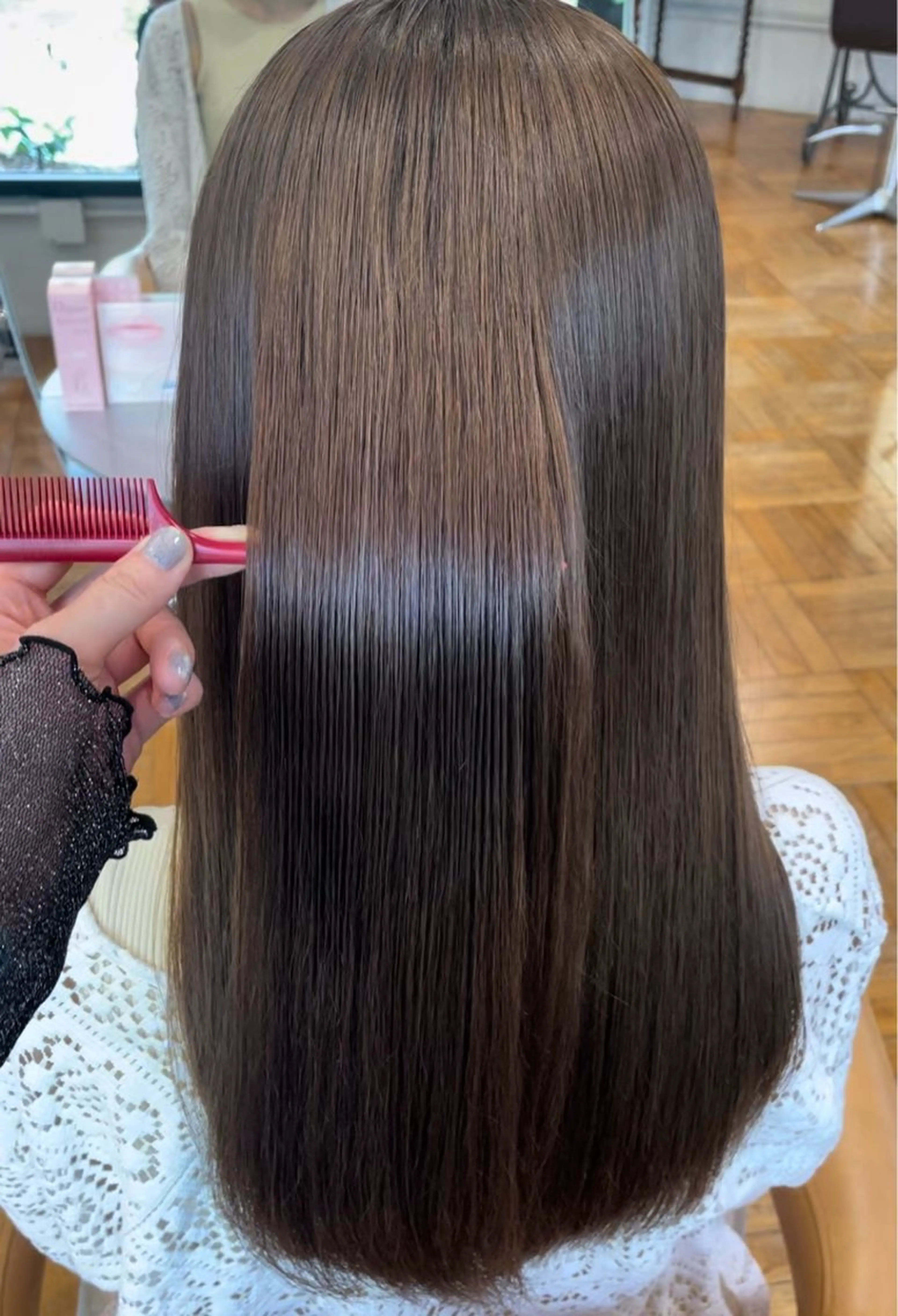 セミロング パーマ REM所属・SHIBU YAのヘアスタイル
