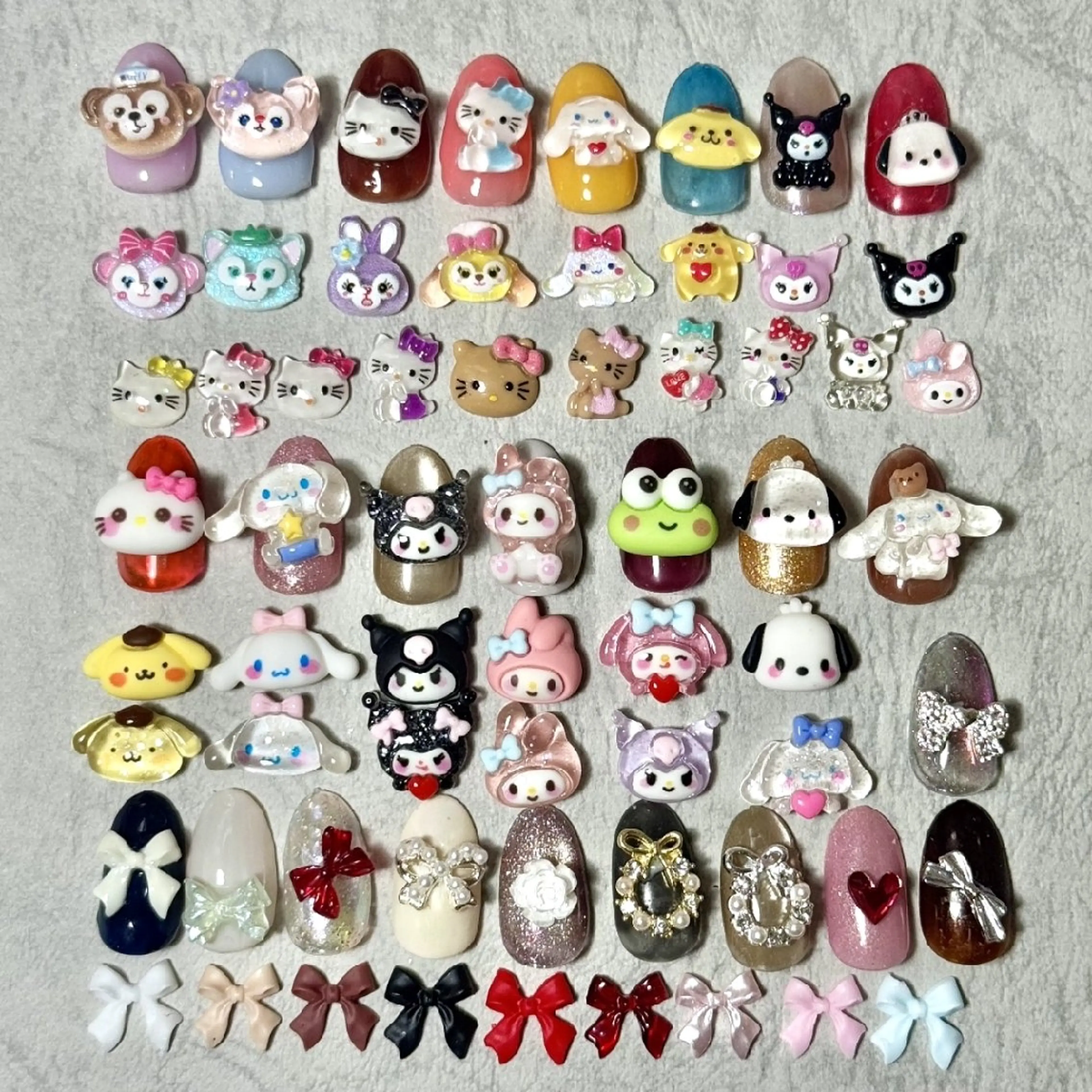 【選べるパーツ】🐻🐱🐰キャラクター🎄🎅クリスマス🎀リボン等の写真