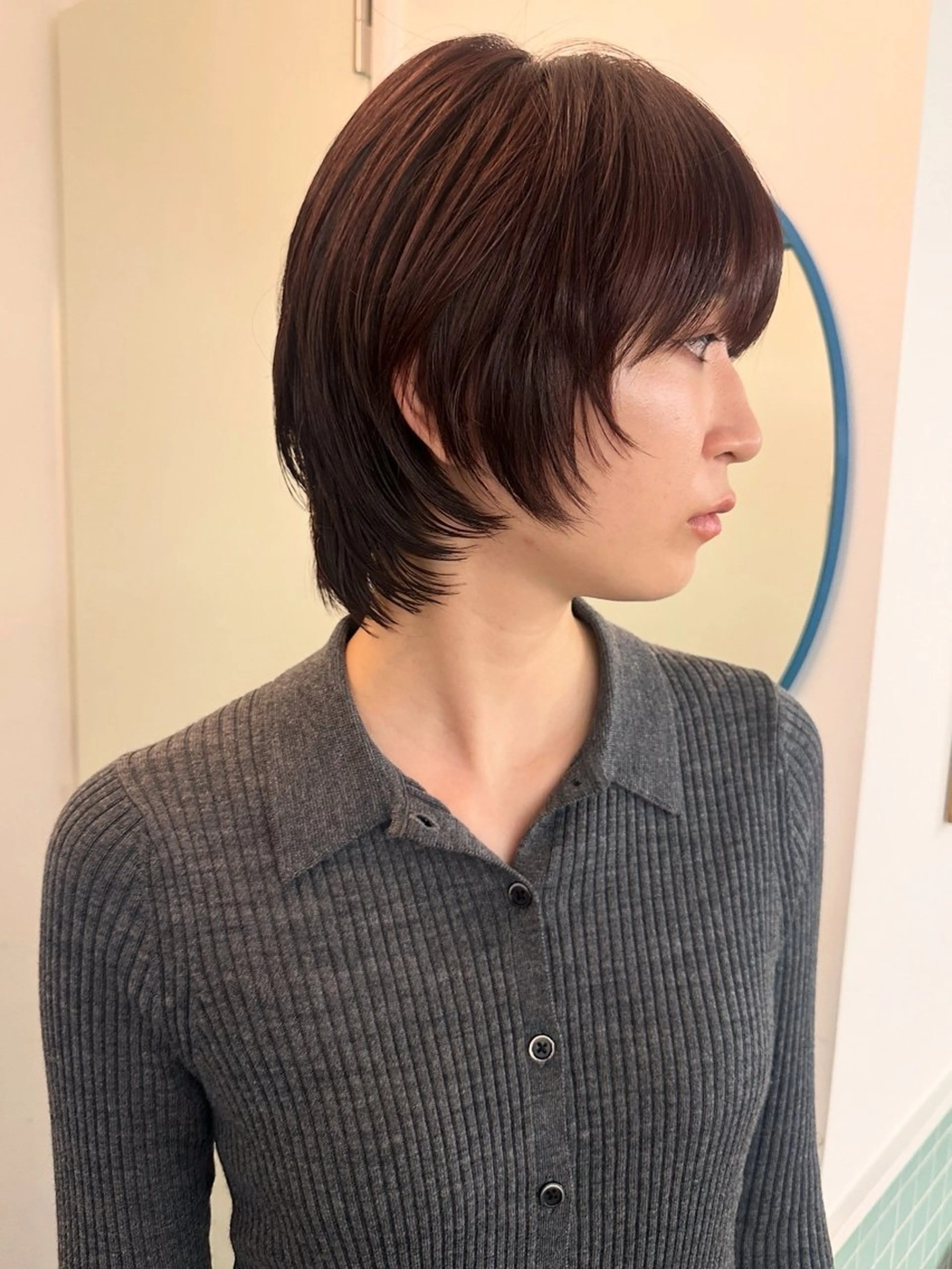 ショート カラー カット ヘアカラー トリートメント ボブ/レイヤー/ケア パーマ/リュウタのヘアスタイル