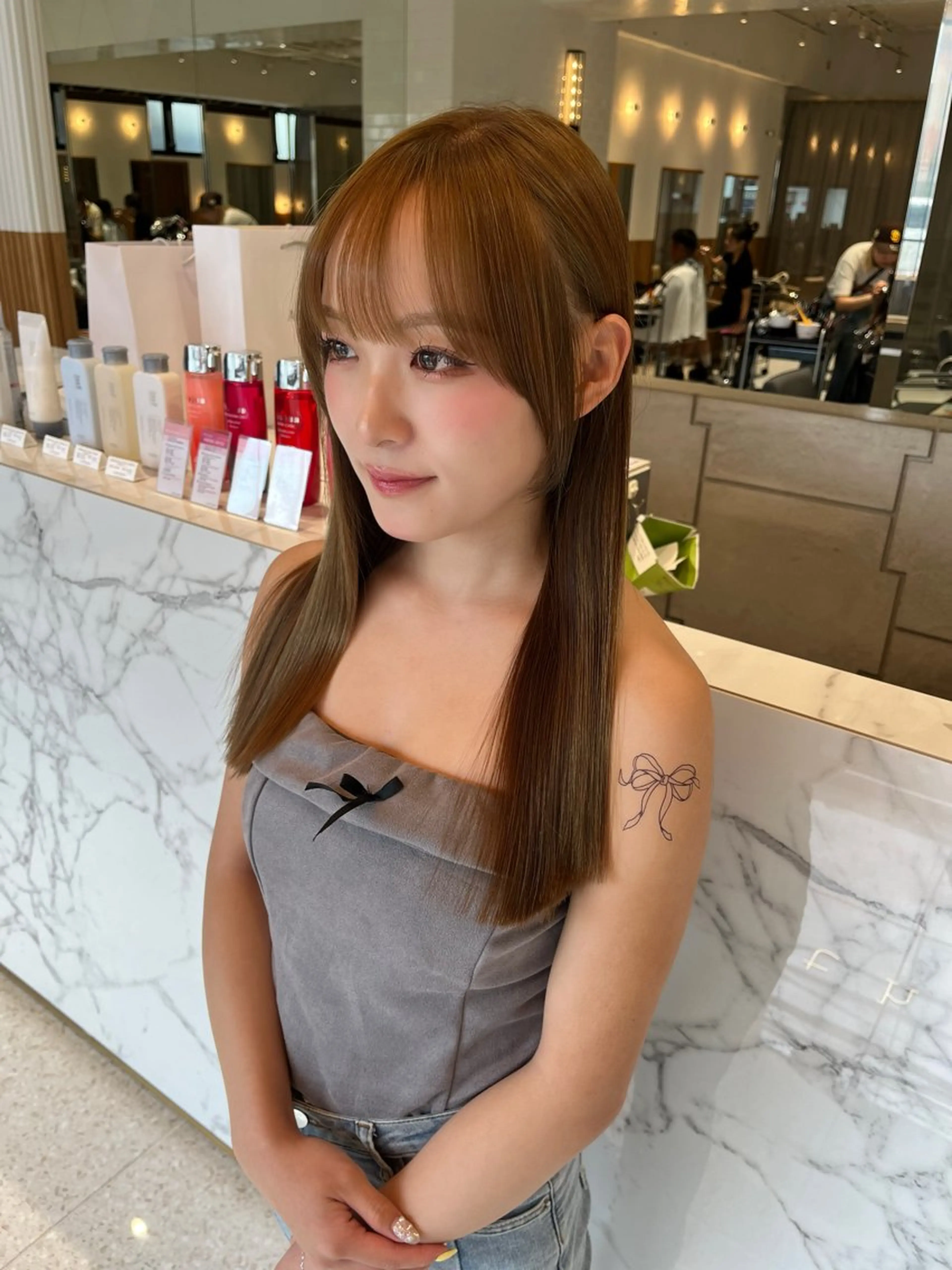 ロング ヘアカラー haruna .のヘアスタイル