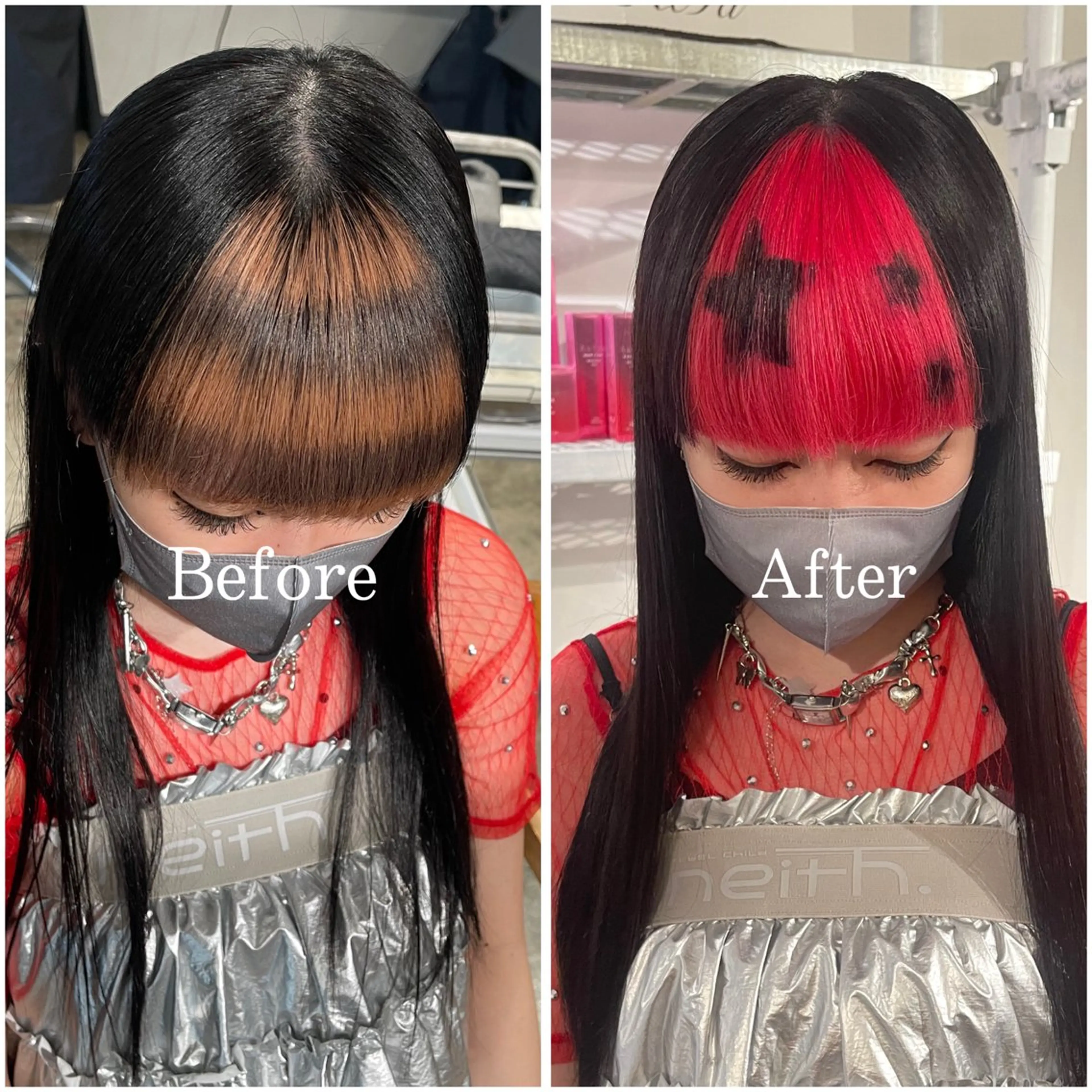 ロング カラー ブリーチ デザインカラー ハイトーンカラー ヘアカラー トリートメント ヘッドスパ ムラ修正/ ハイトーン💖Riaのヘアスタイル