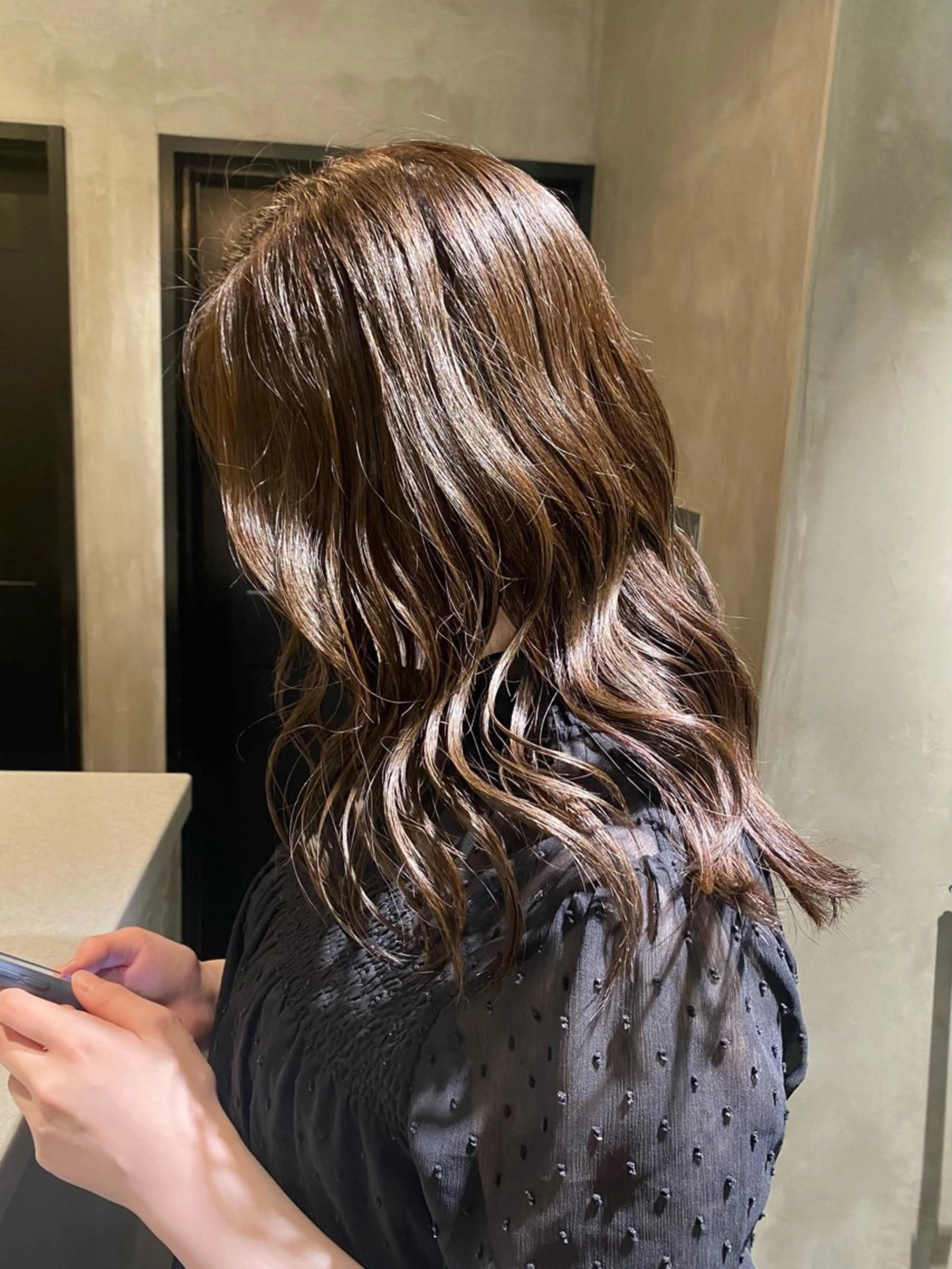 セミロング カラー ヘアカラー トリートメント デザインカラー❤︎ イシイレイのヘアスタイル