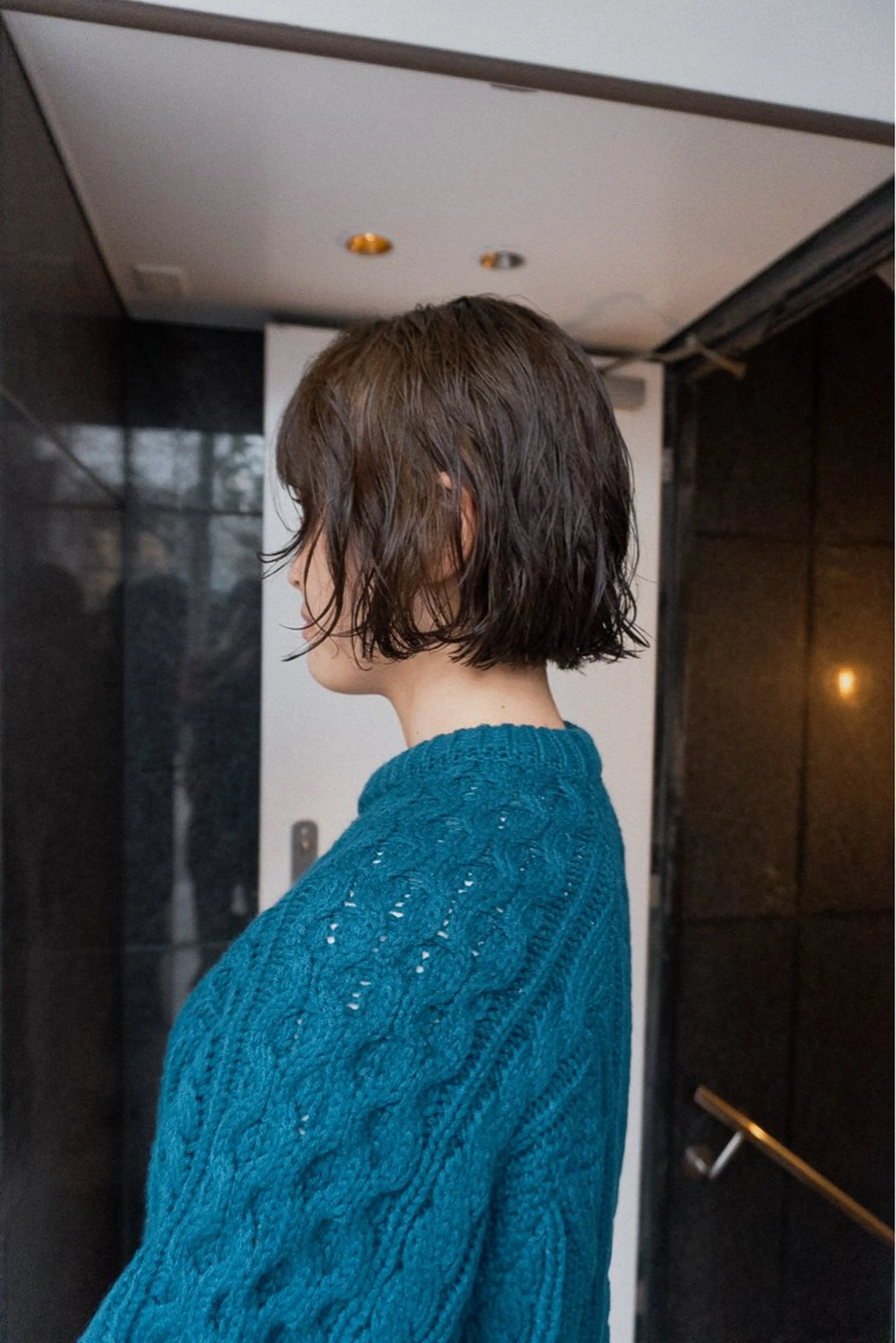 ショート カラー パーマ ボブ トリートメント ニュアンスパーマ カット ヘアカラー パーマ トリートメント 🌿ボブ パーマ高橋啓太🌿のヘアスタイル