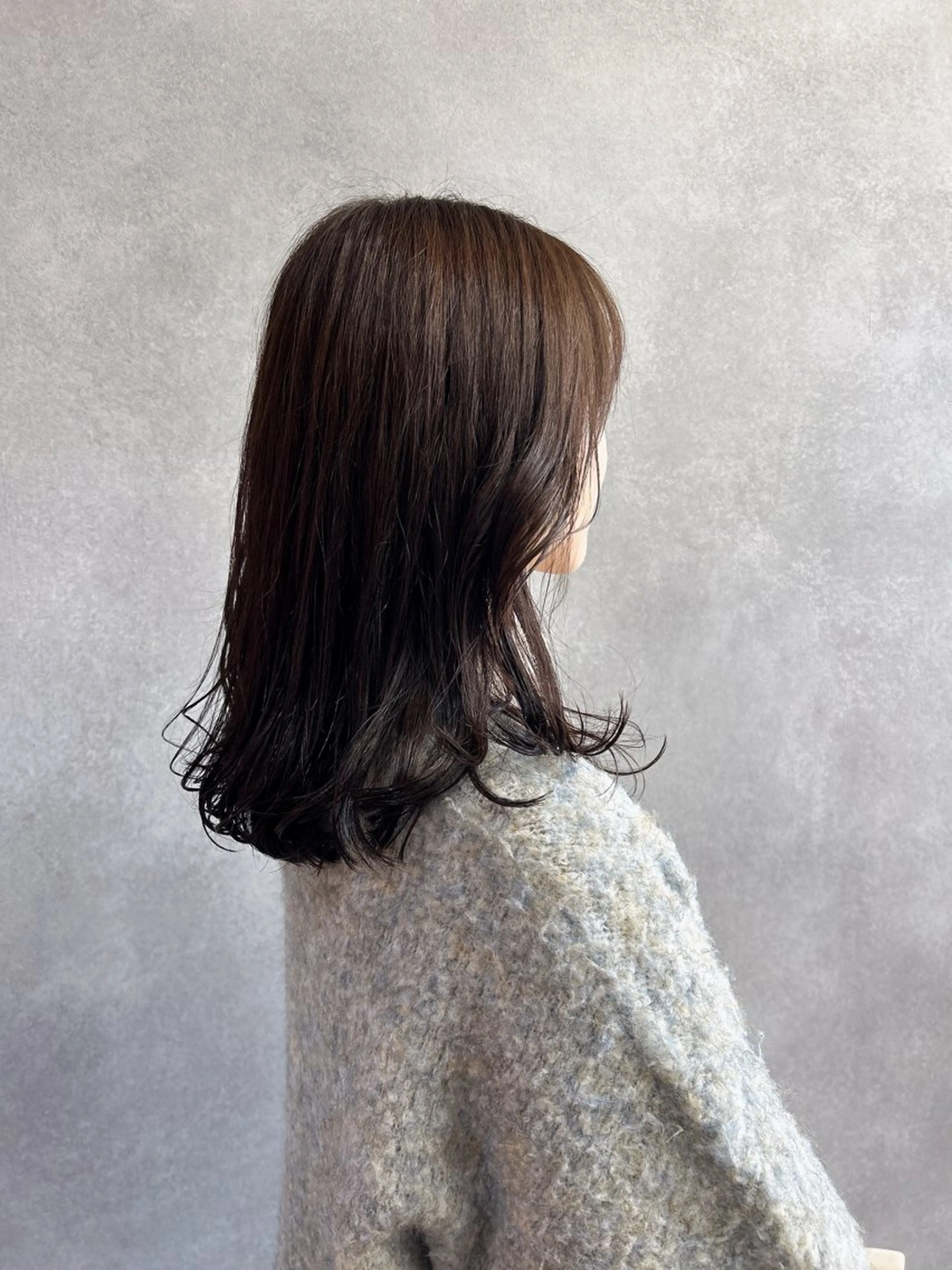 ミディアム カラー カット ヘアカラー トリートメント 伶風 /髪質改善ストレートのヘアスタイル