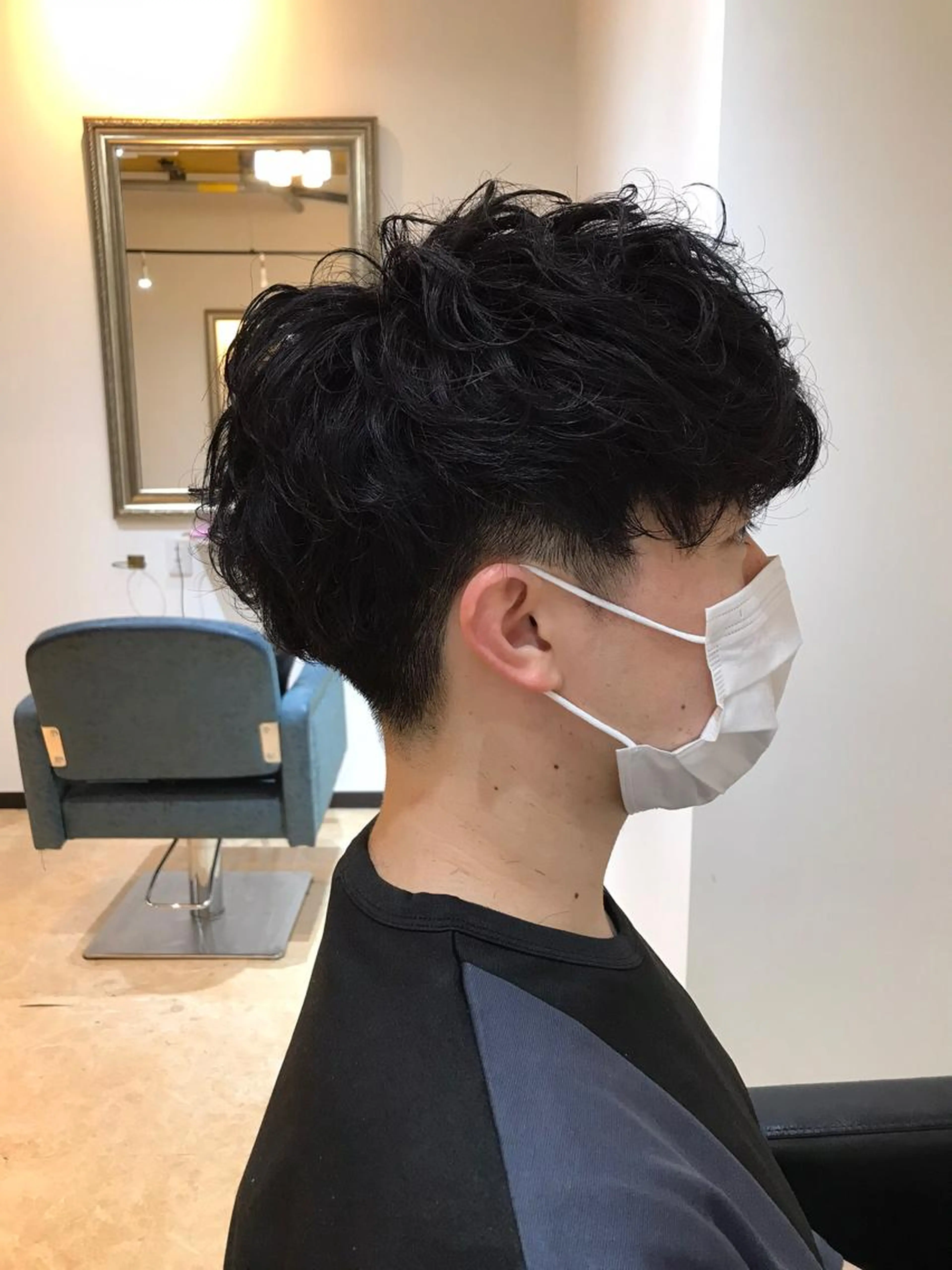 メンズカット+ツイストスパイラルパーマorスパイラルパーマor波巻きパーマの写真