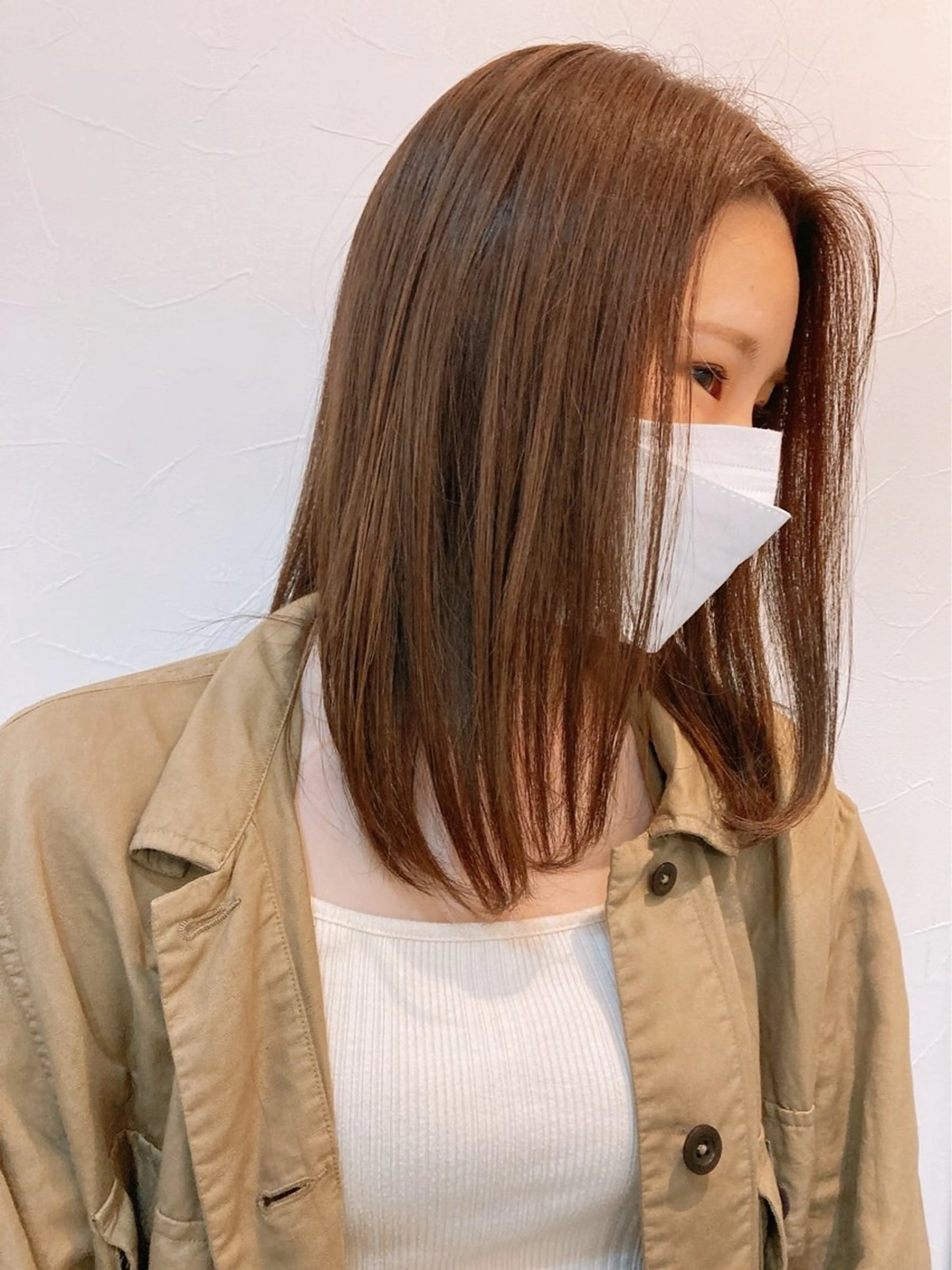 セミロング 中川 湖稀のヘアスタイル