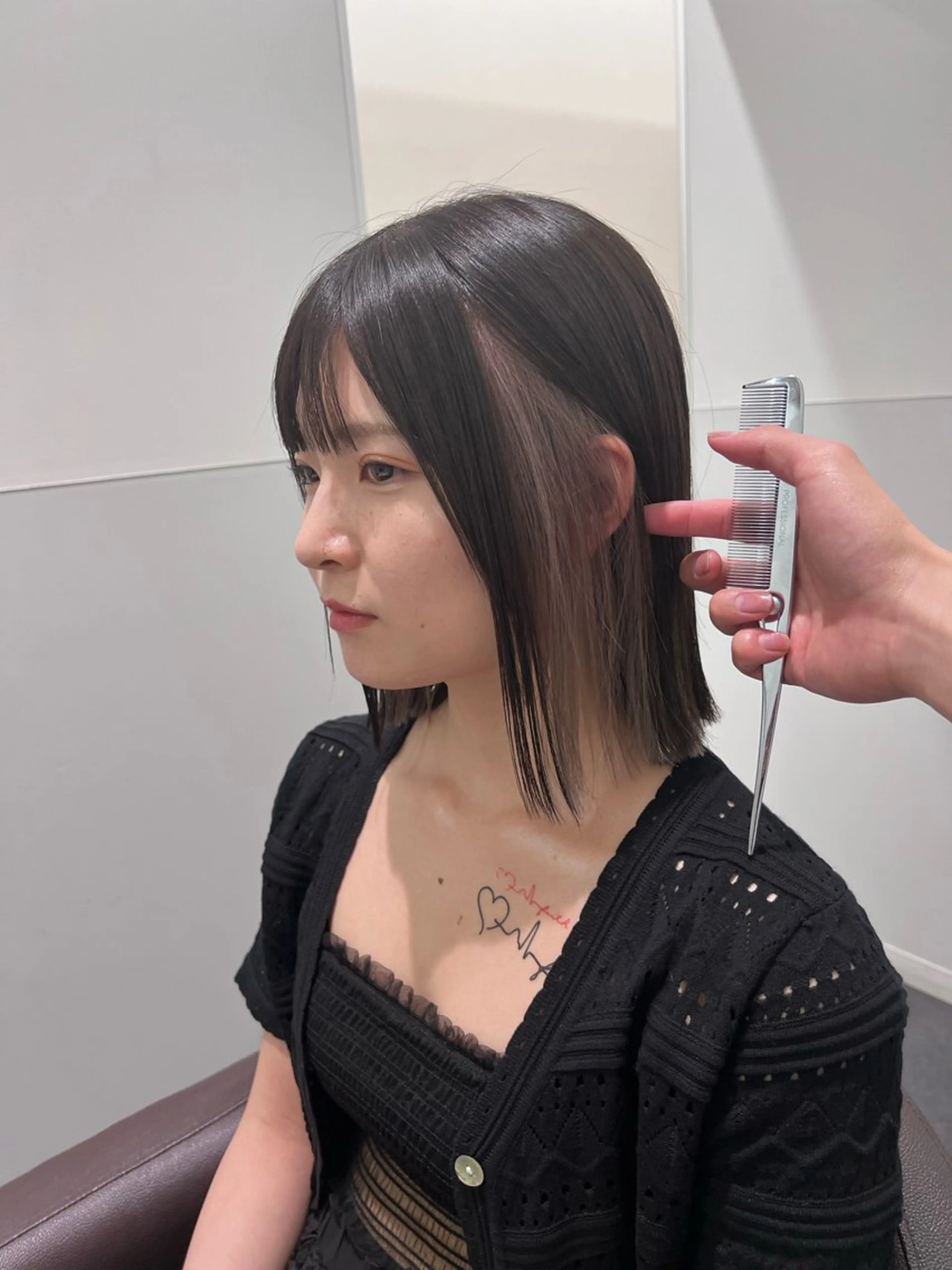 ショート カラー カット ヘアカラー トリートメント 原宿ボブ・髪質改善 輝来のヘアスタイル