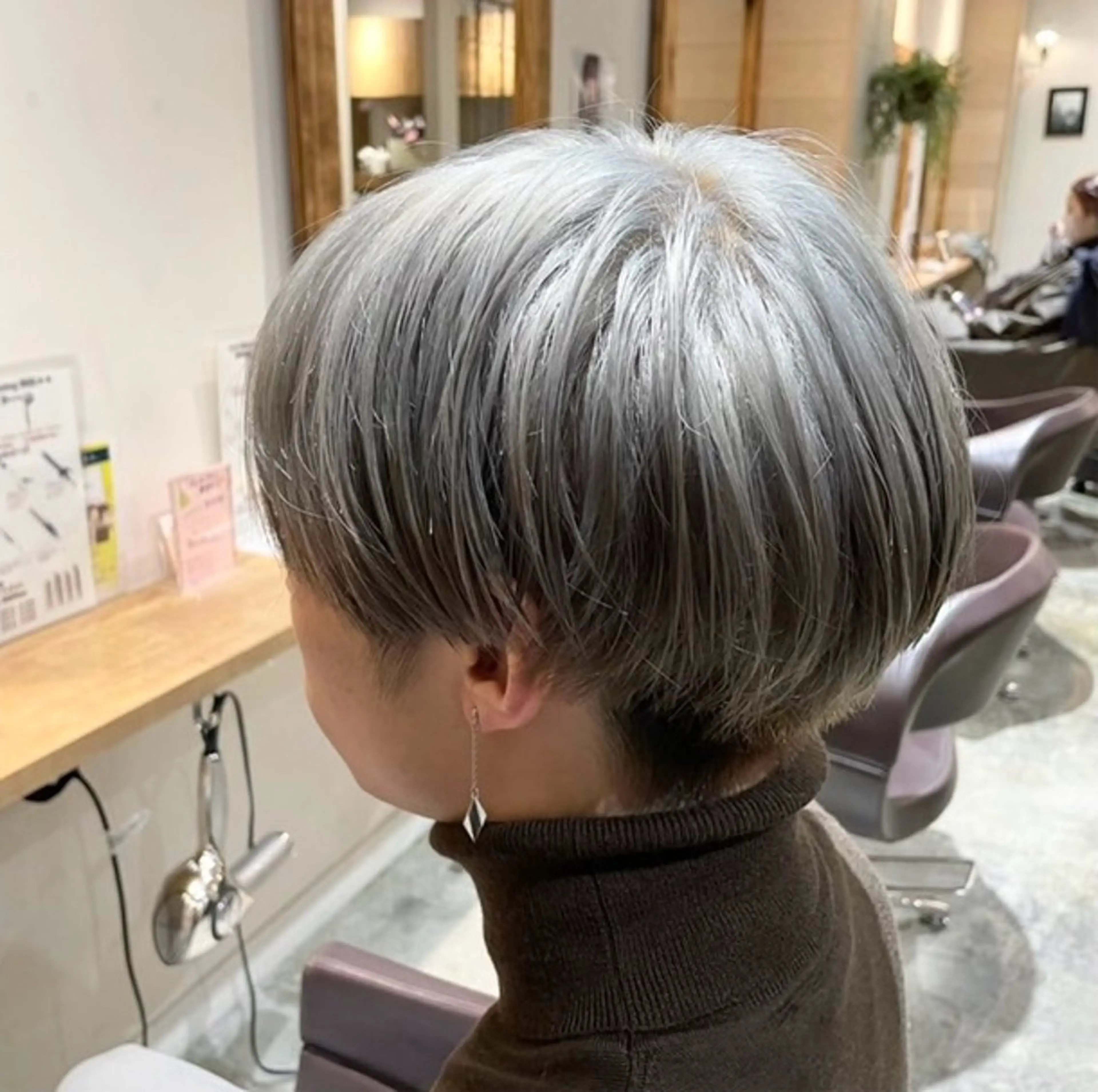 ミディアム パーマ メンズ カット パーマ トリートメント メンズパーマ×ブリー チ/NORIのヘアスタイル