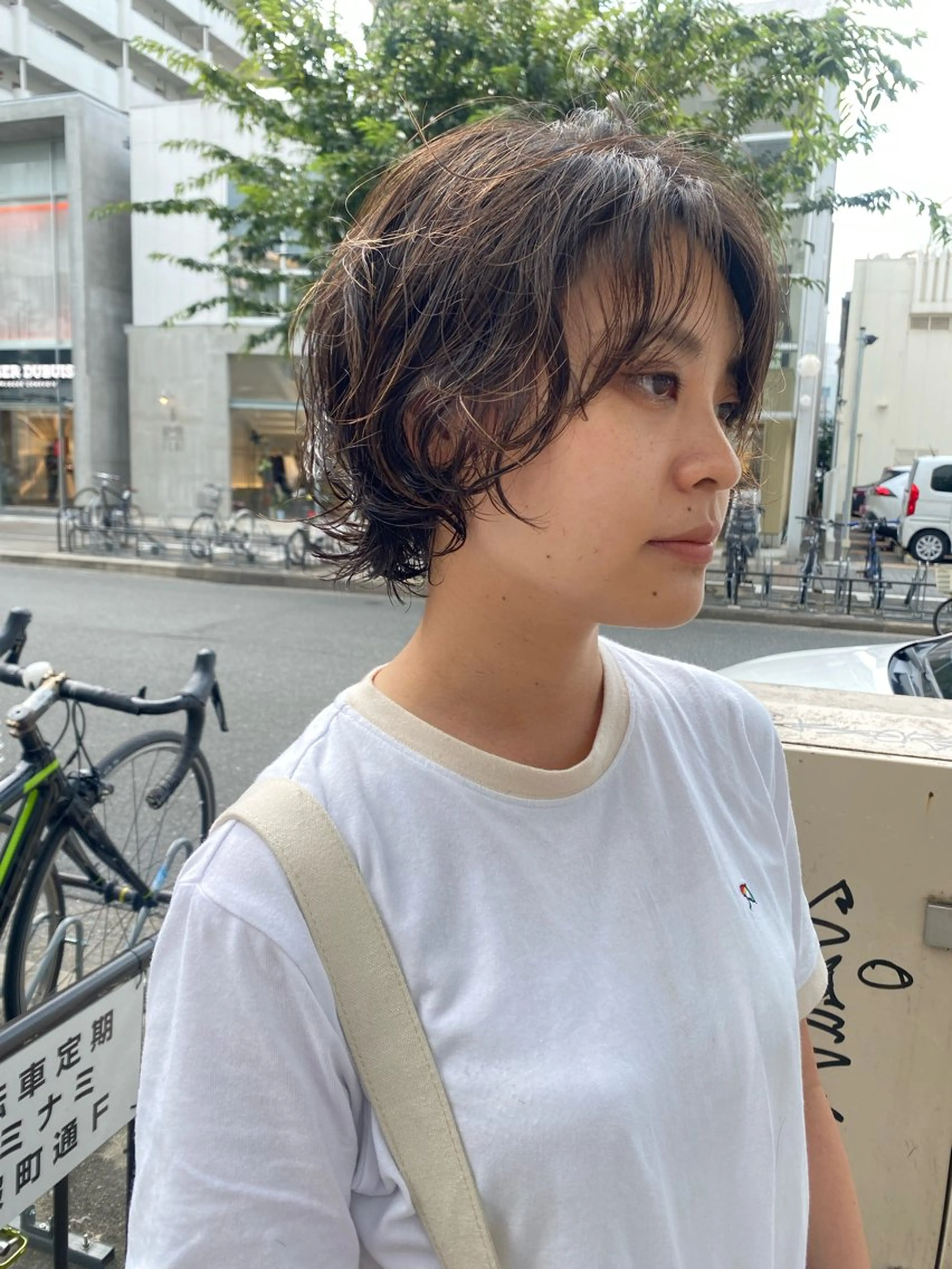ショート パーマ sea's所属・平果帆/レイヤー /矢場町/ブリーチのヘアスタイル