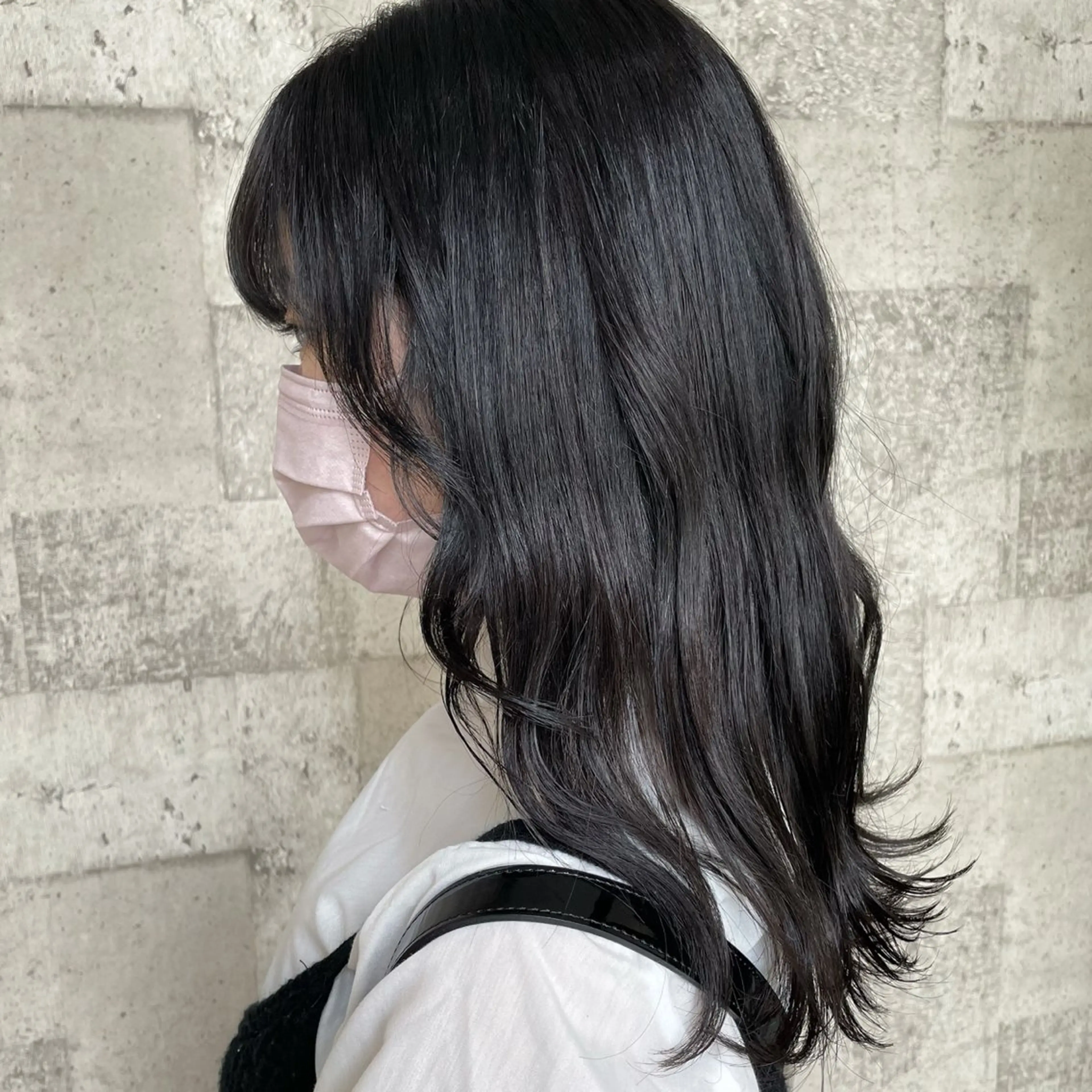 セミロング カラー 🫧レイナ 🫧 透明感カラー🫧のヘアスタイル