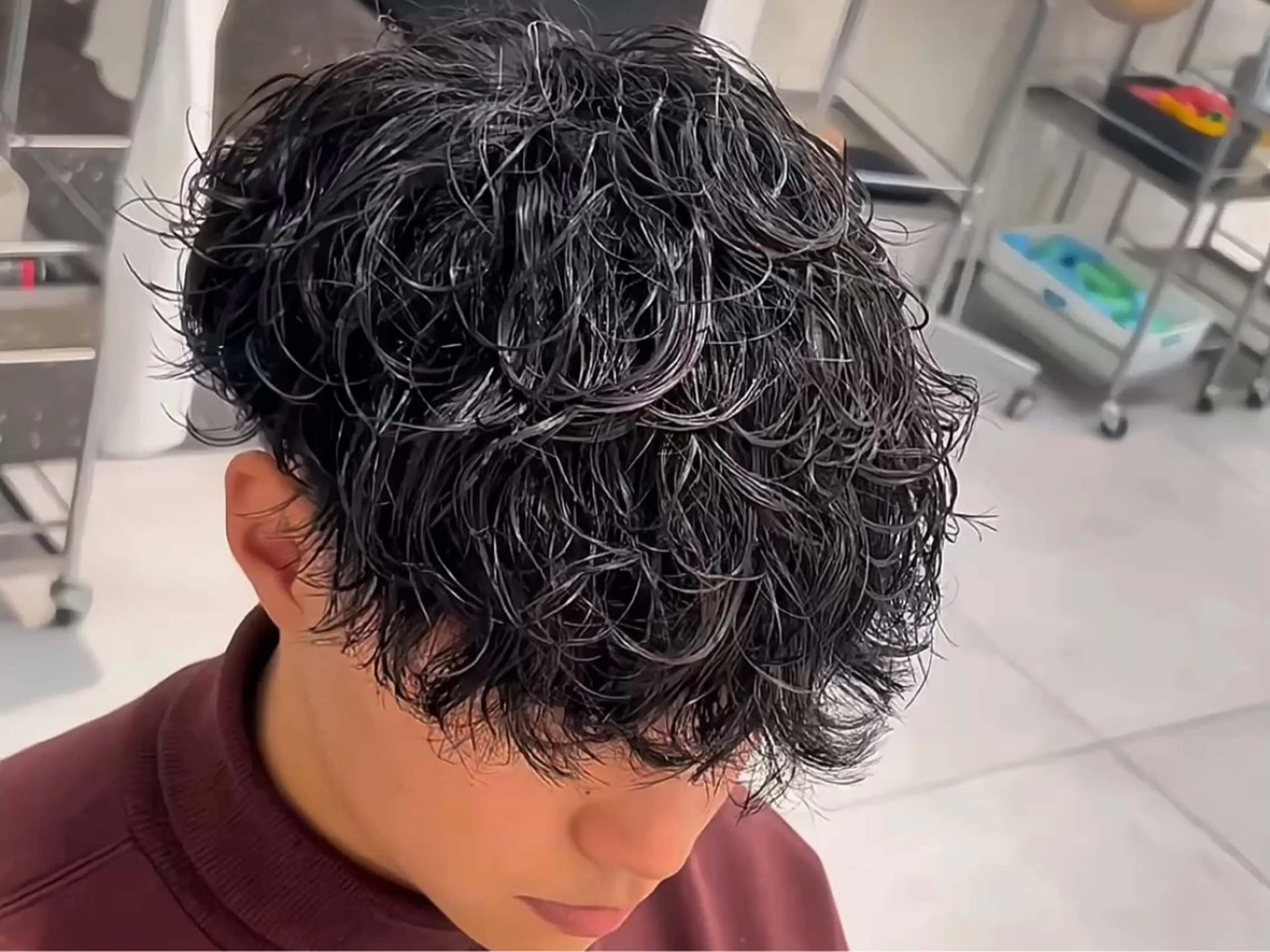 パーマ メンズ メンズパーマ 波巻きパーマ メンズ専門/パーマ 特化/栄/北出瑞貴のヘアスタイル