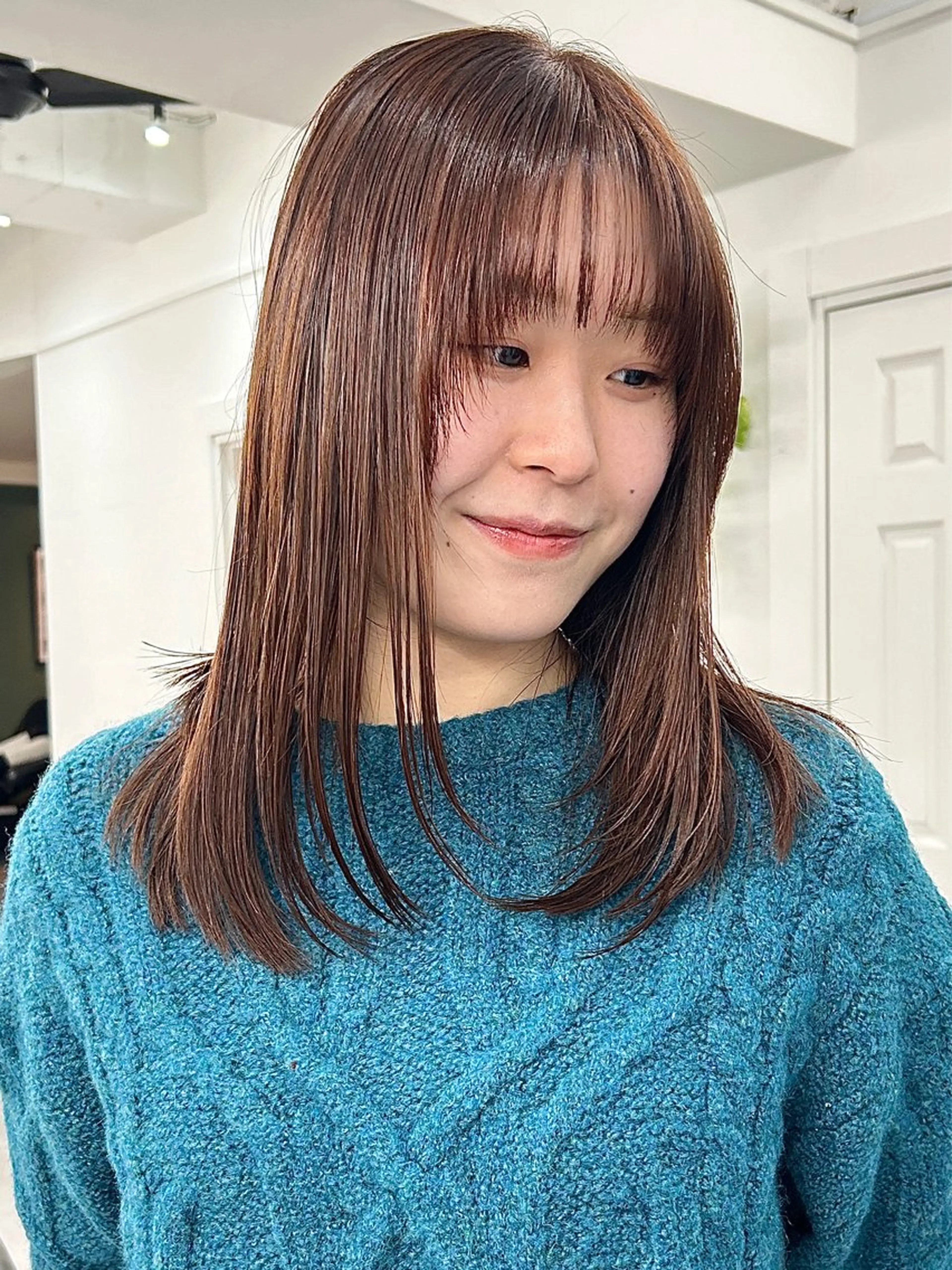 セミロング カラー カット ヘアカラー トリートメント ボブ/透明感カラー /サナ🌼のヘアスタイル