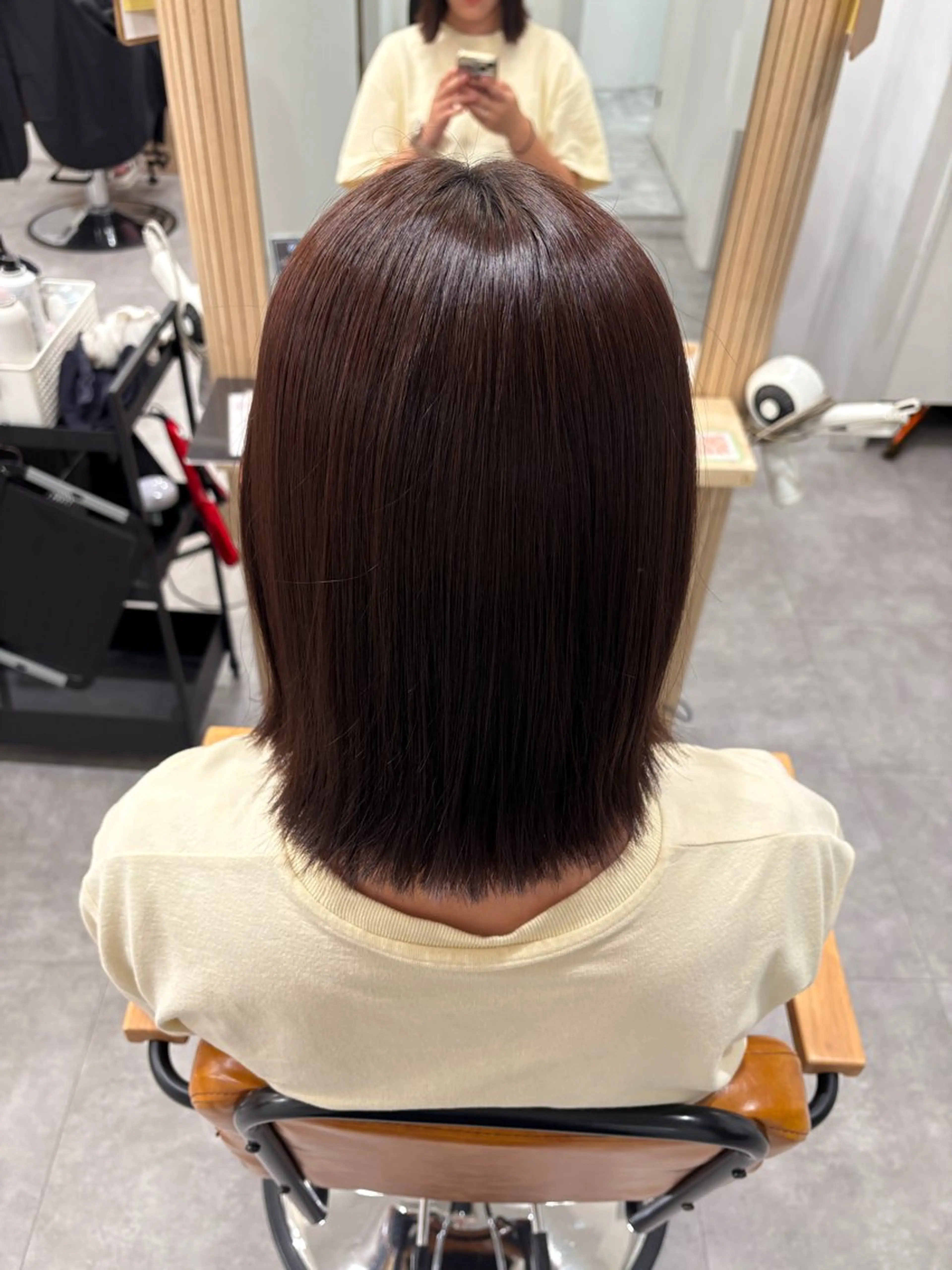 セミロング カラー ヘアカラー トリートメント ヘッドスパ SHIAN ⭐️KAHO⭐️のヘアスタイル