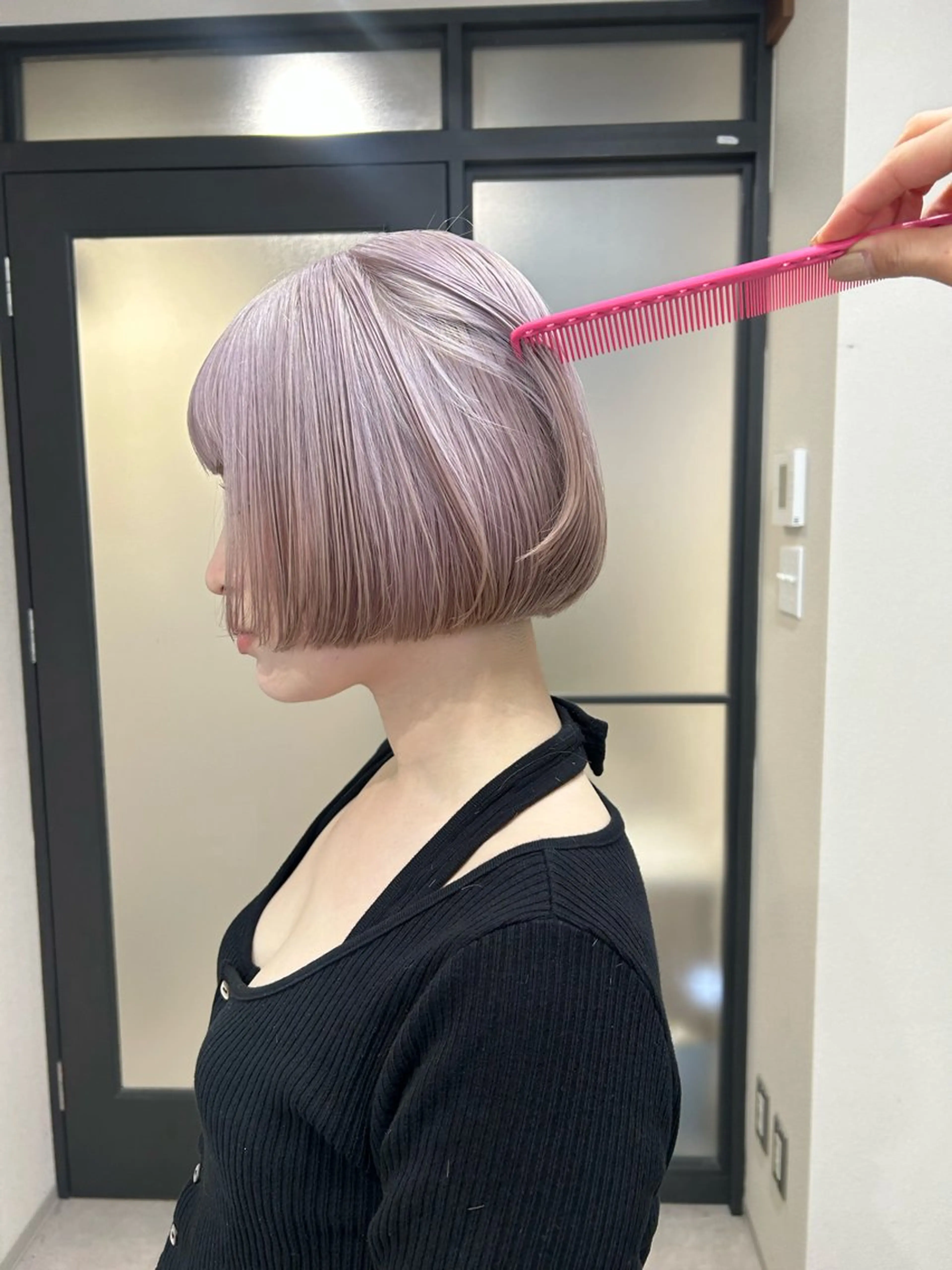 ショート カラー ハイトーンカラー ボブ DOULAQ所属・AKO .のヘアスタイル