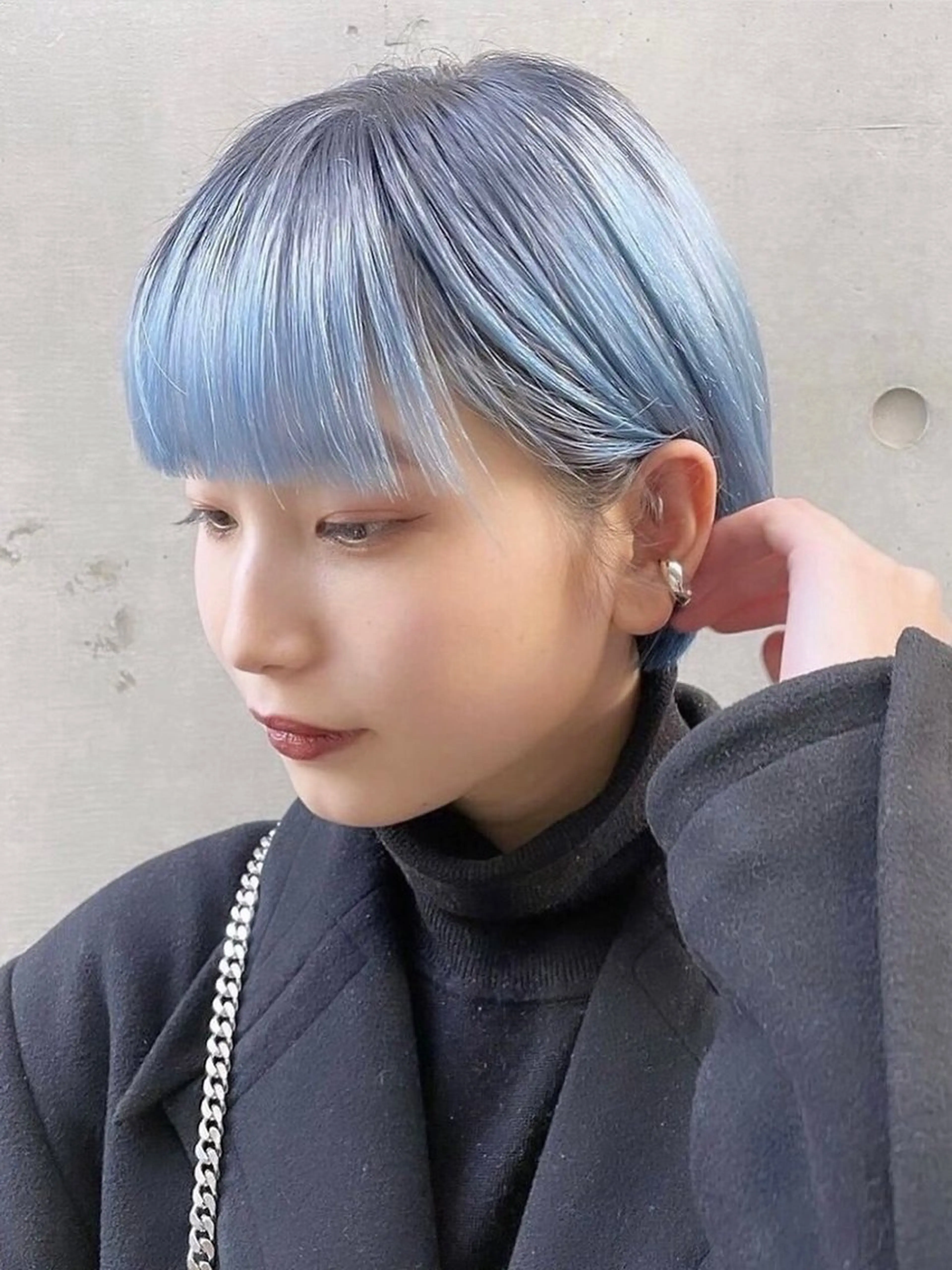 ショート 韓国風カラー ボブ 外国人風カラー ハイライト 髪質改善 メンズカット✂️ ¥2,200〜*土田のヘアスタイル