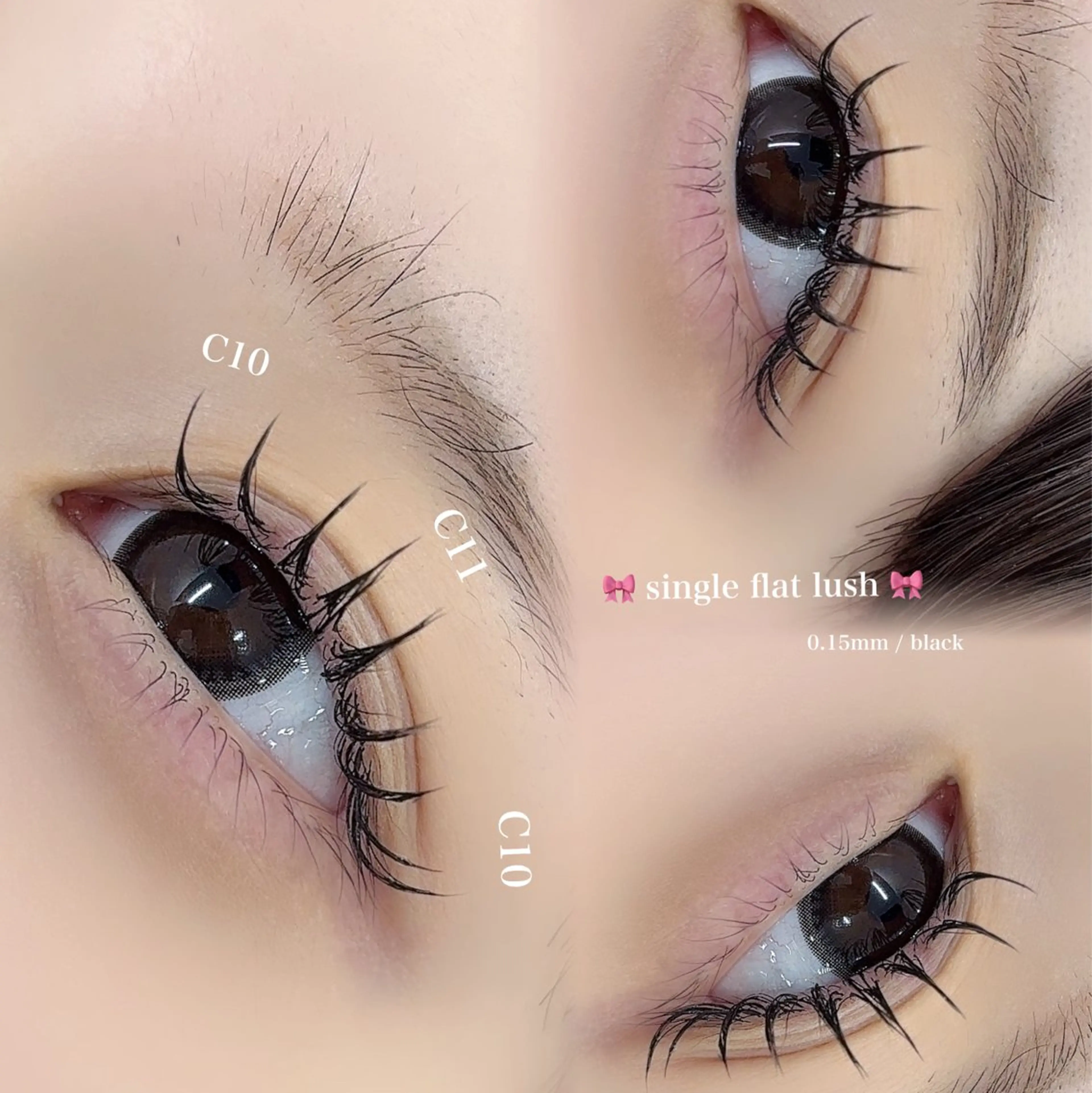 🖤シングルフラットラッシュ100本 🖤(オフ無し)＋ トリートメント仕上げ🫧の写真