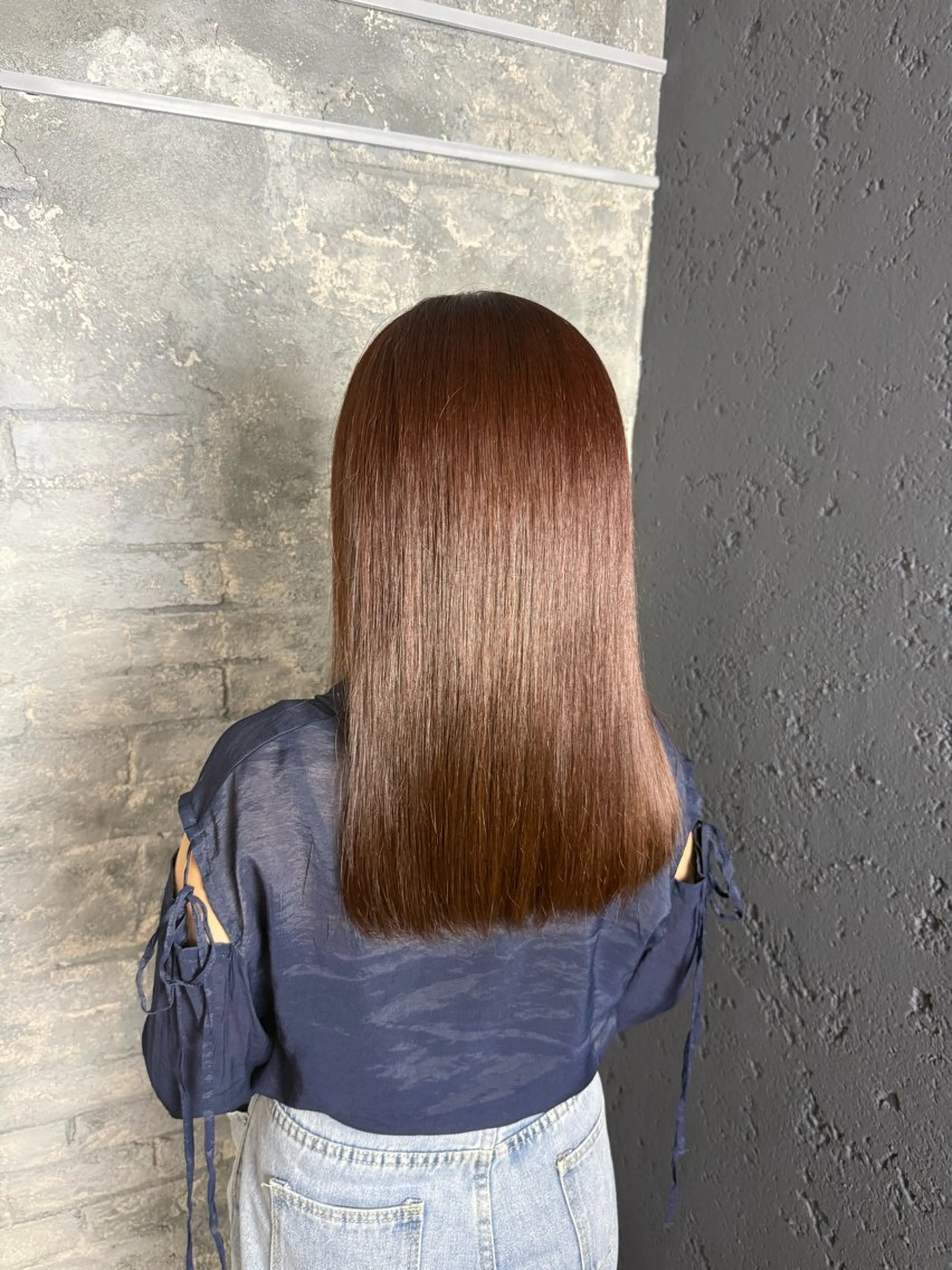 セミロング ヘアカラー トリートメント prize Iris池袋東口所属・モデル募集 🫧采夏のヘアスタイル