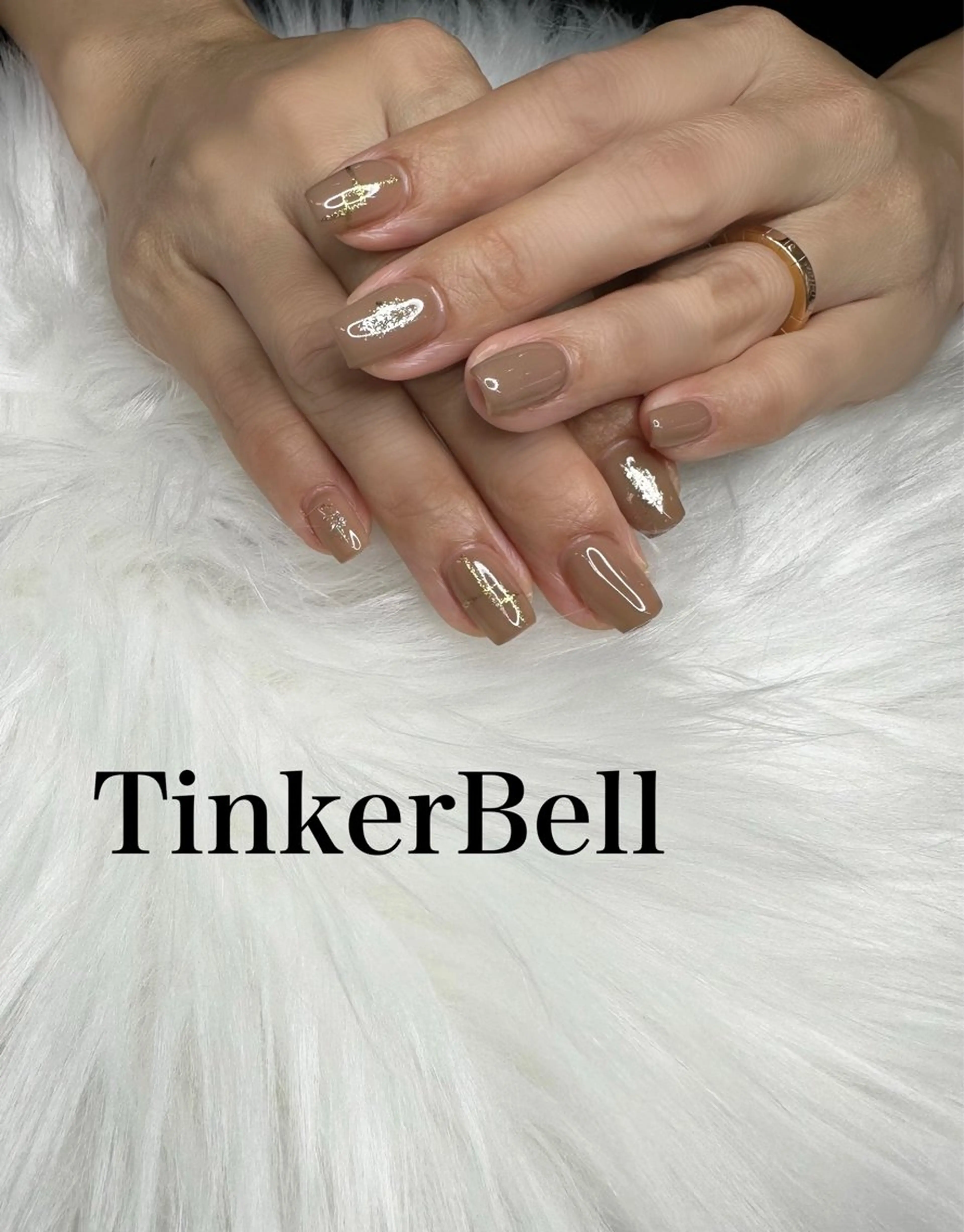 ネイル シンプルネイル ハンドネイル Tinker Bellのネイルデザイン