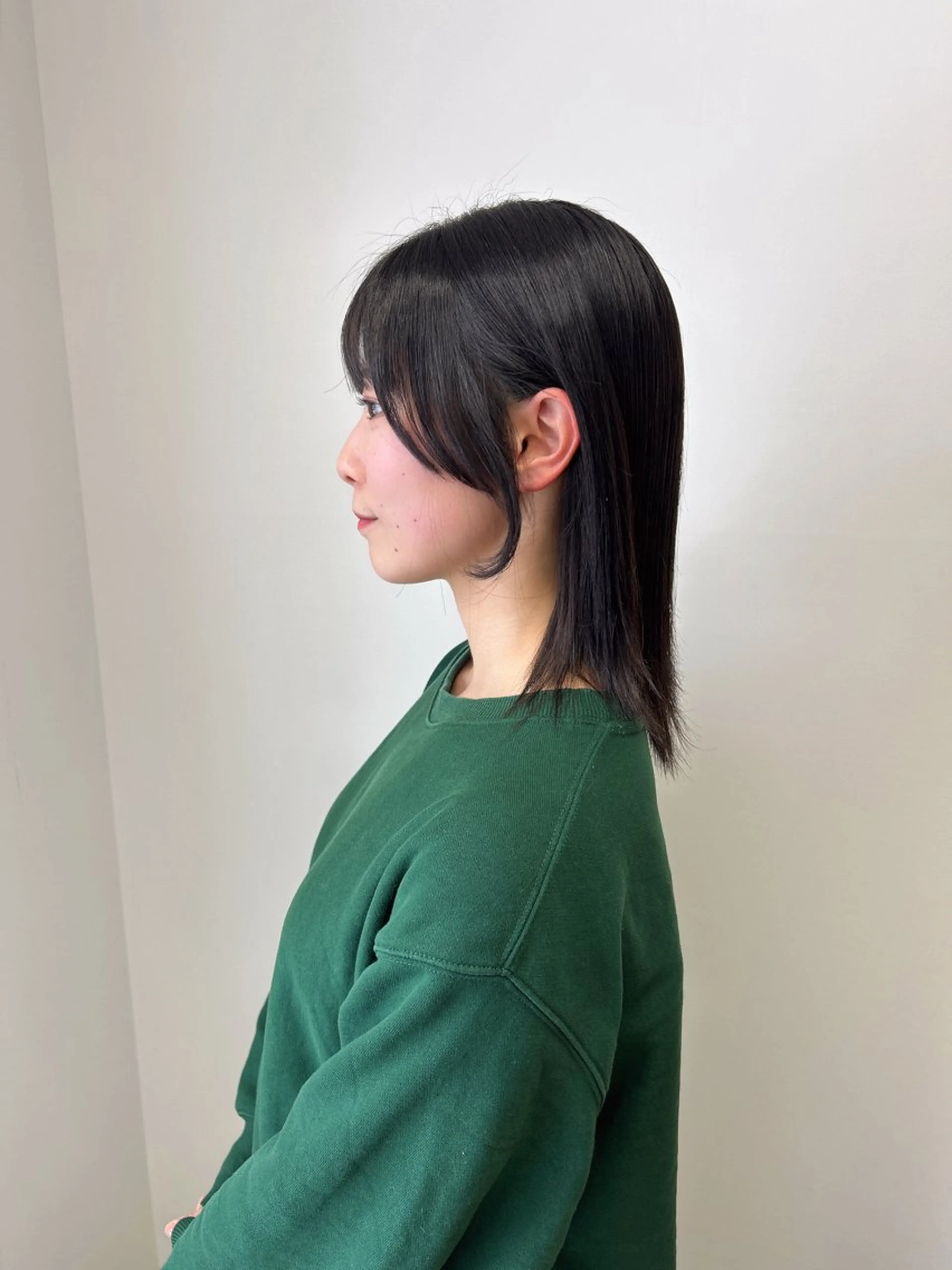 ミディアム カット 縮毛矯正 トリートメント 伶風 /髪質改善ストレートのヘアスタイル