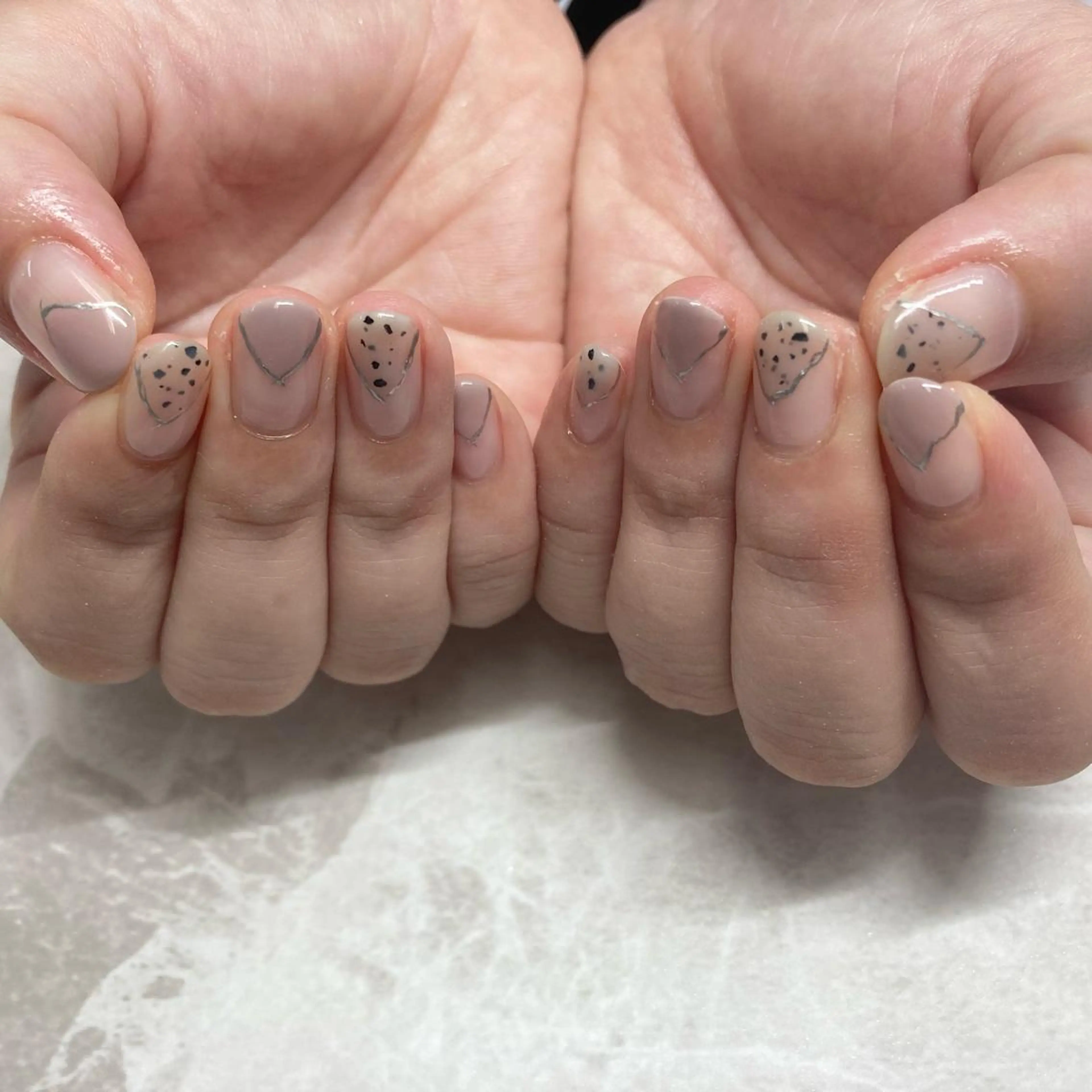ネイル シンプルネイル RicottEYELASH&NAIL所属・下城 葵のネイルデザイン