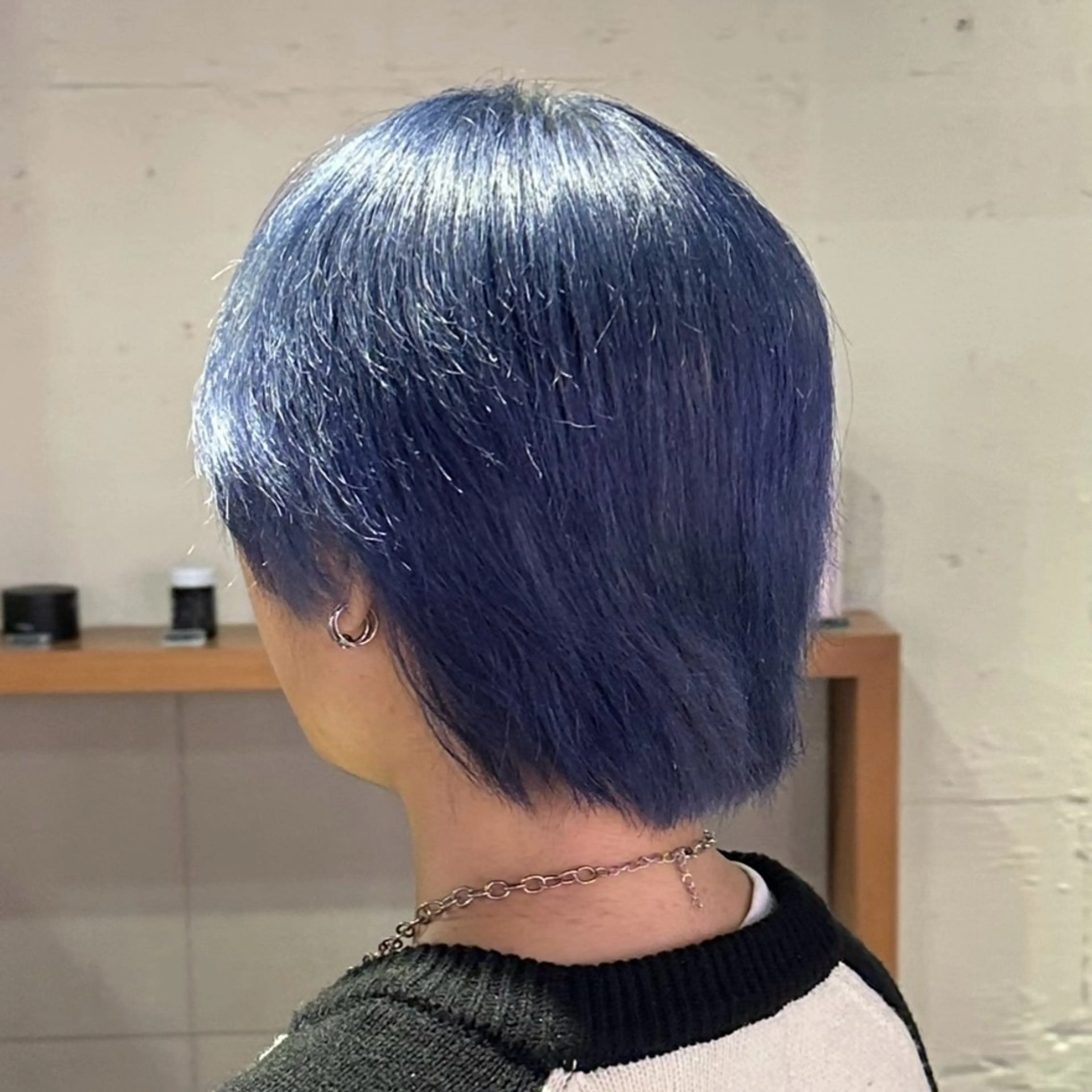 ショート カラー ブルーカラー カットモデル募集 ／ゆうのヘアスタイル