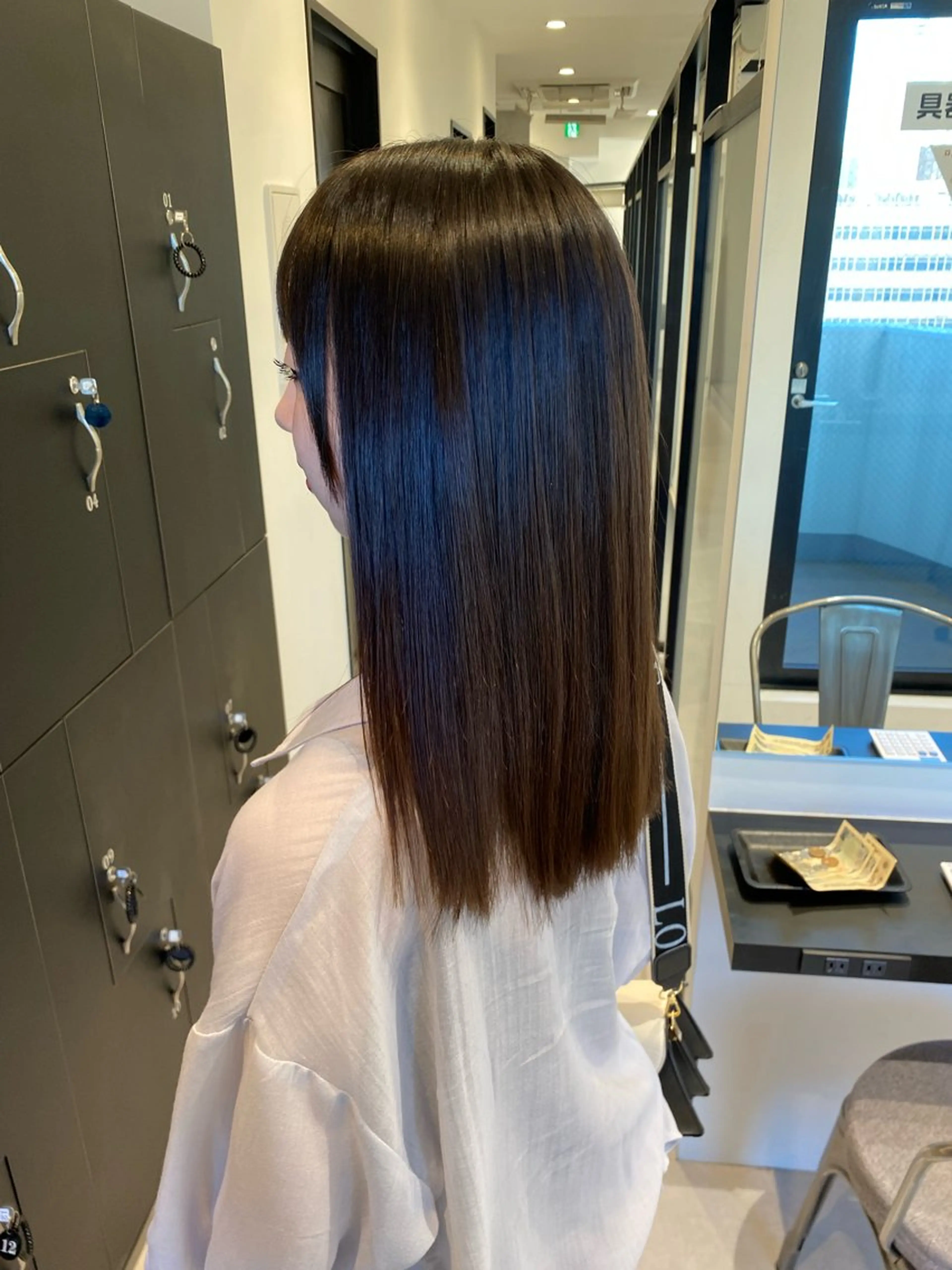 ミディアム カラー ヘアアレンジ ヘアカラー トリートメント 髪質改善水素TR× レイヤーカット/熊澤のヘアスタイル