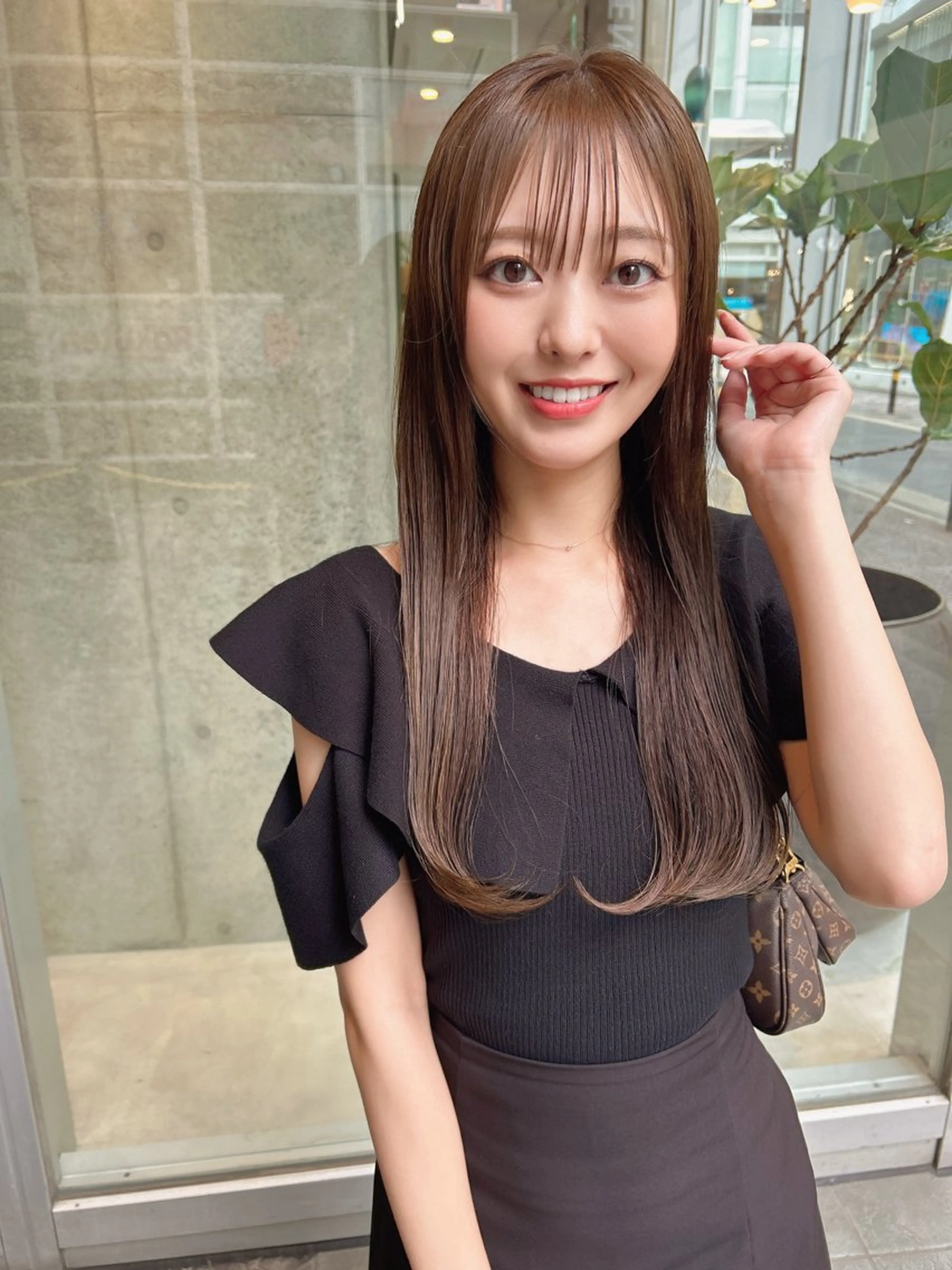 ロング カラー ヘアカラー 髪質改善will hairdesignのヘアスタイル