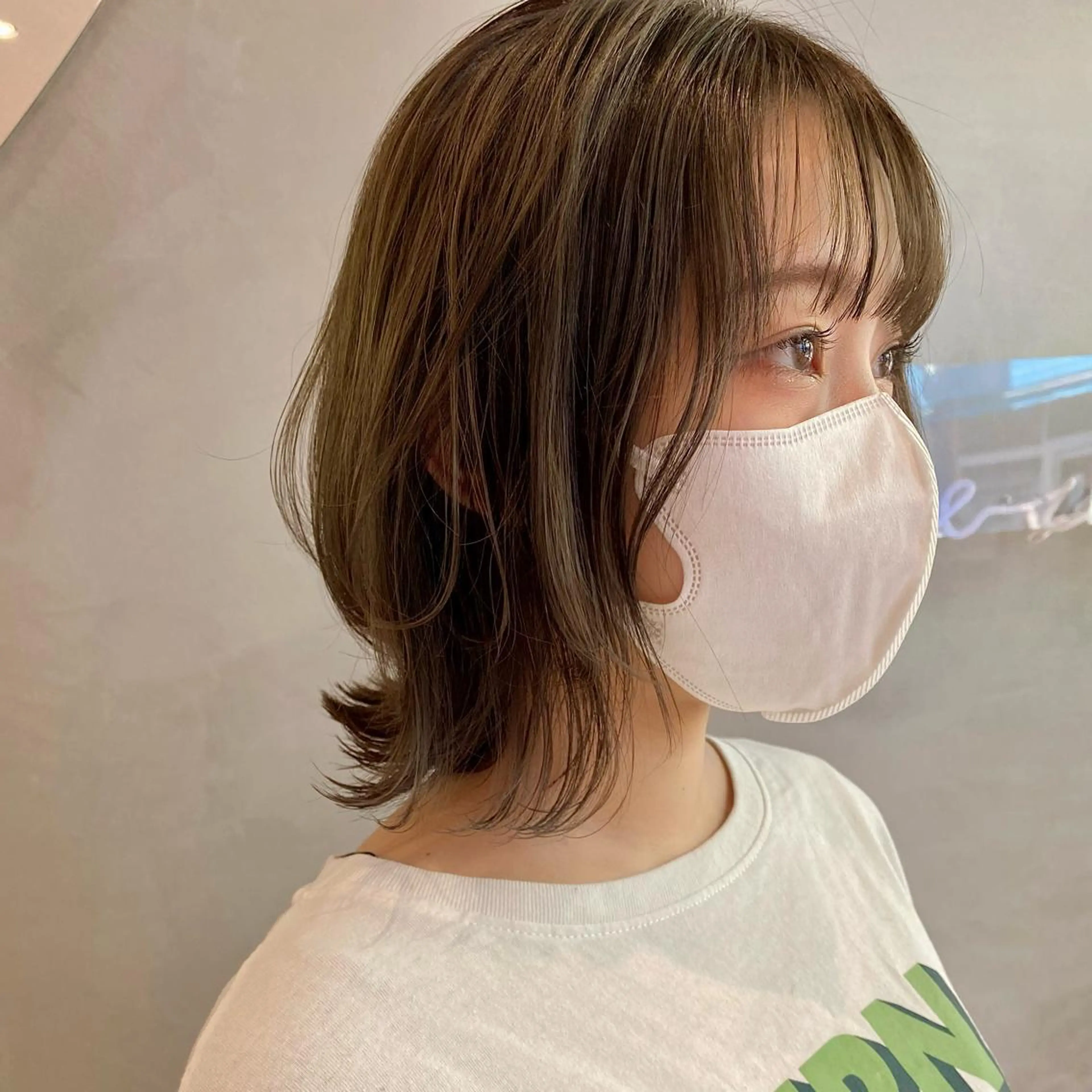 ミディアム カラー カット ヘアカラー トリートメント 韓国ヘア/レイヤー/ 縮毛矯正🫧伊勢のヘアスタイル
