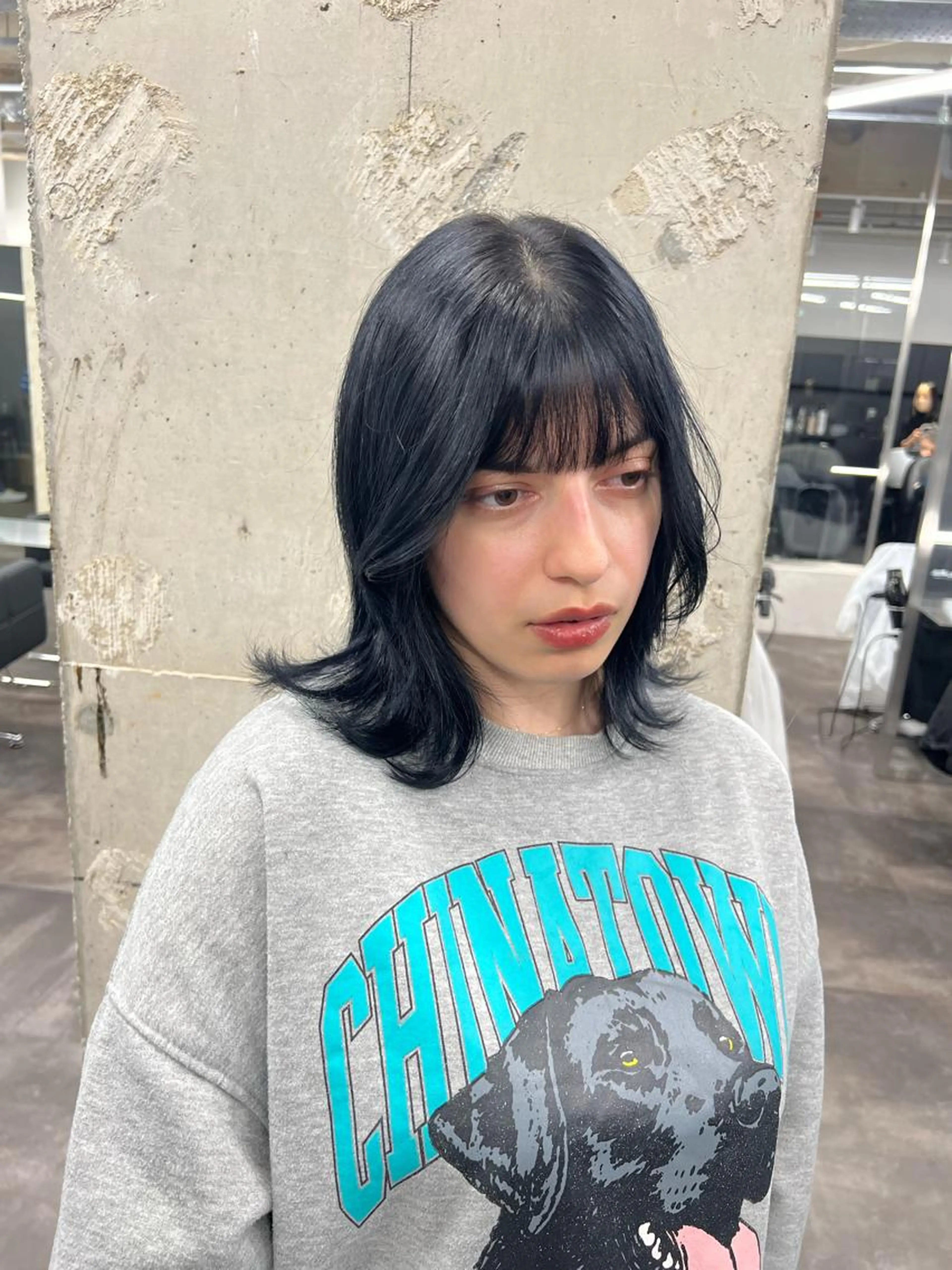 🦋カット+ブリーチなしワンカラー🦋の写真