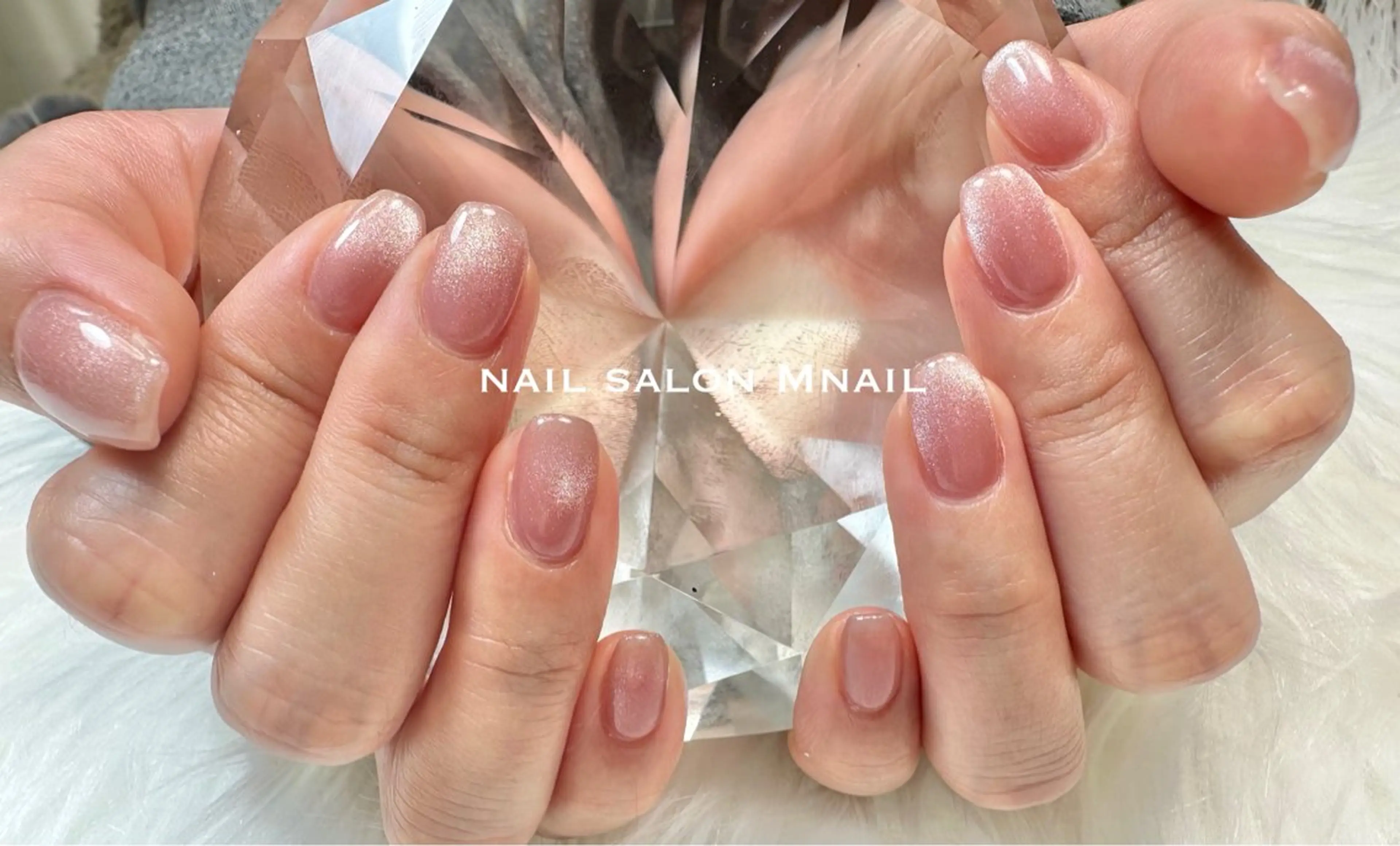 ネイル 氷ネイル・うるうるネイル ハンドネイル ハンドケア Mnail ちひろのネイルデザイン